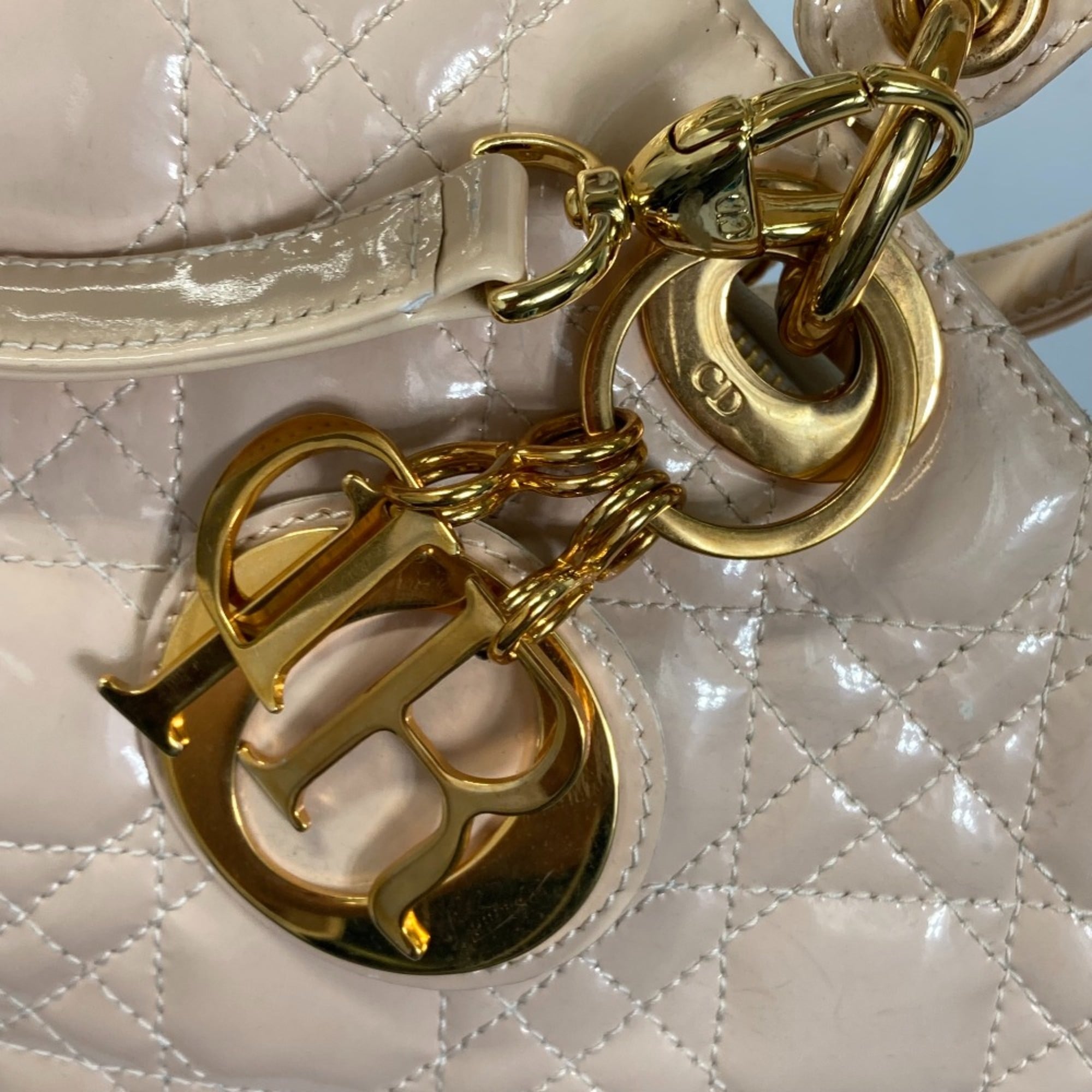 Christian Dior Beige Leather Handbag (Pre-Owned)
