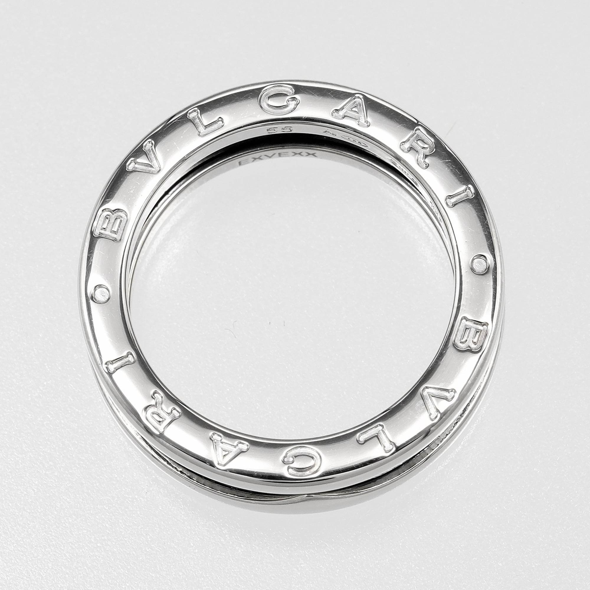 Bvlgari B.Zero1 Ceramic Silver 925 Band Ring (Pre-Owned)