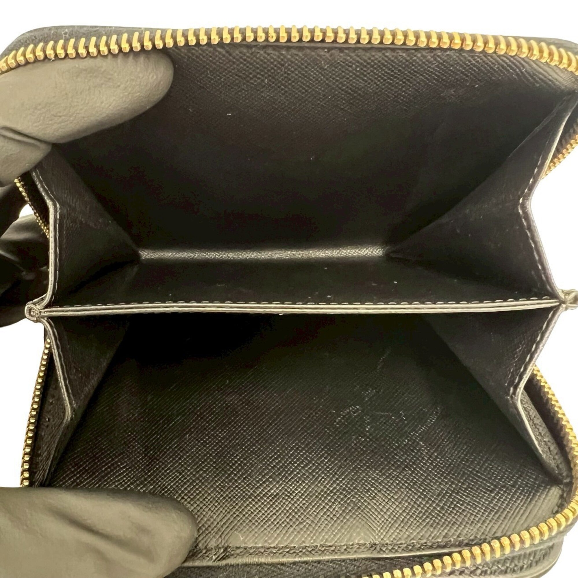 Prada Black Nylon Leather Wallet (Bi-Fold) (Pre-Owned)