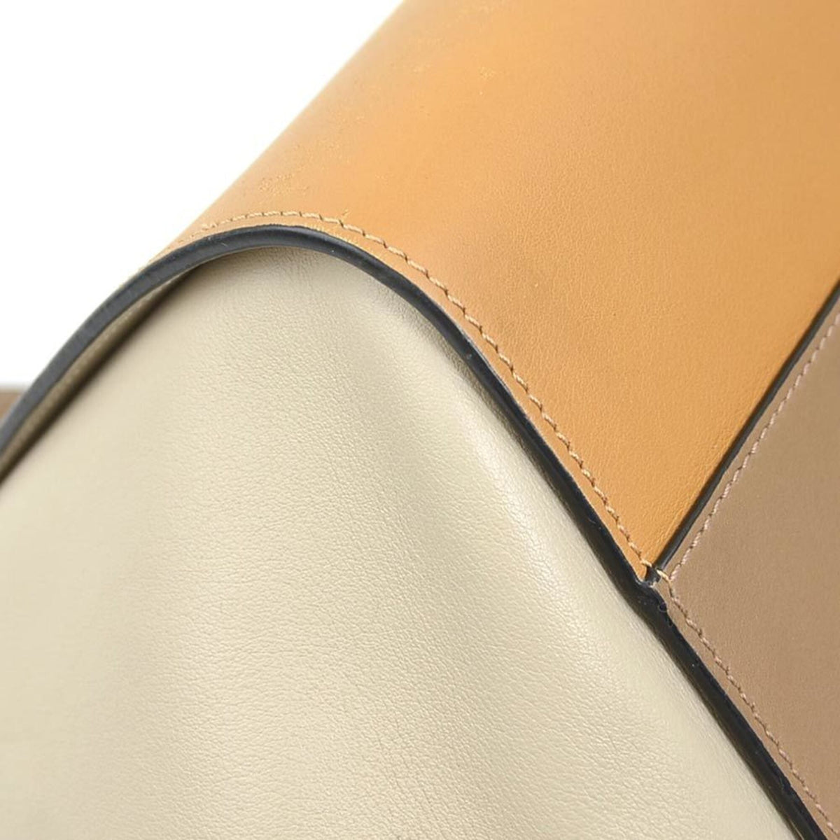 Loewe Brown Grayish Leather Handbag Shoulder Bag (Pre-Owned)