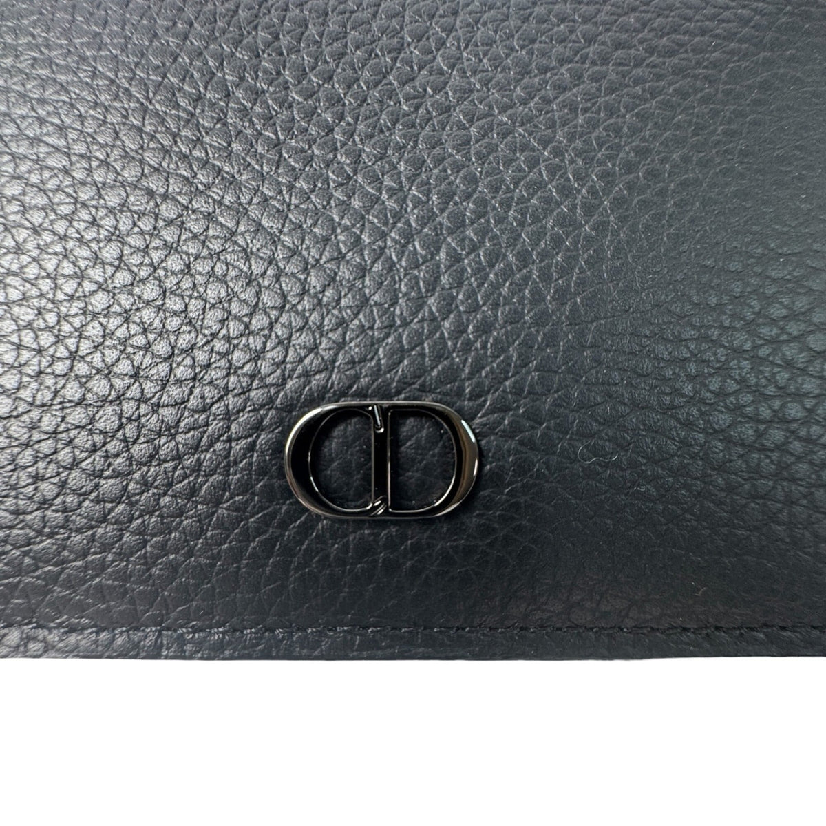 Christian Dior Black Leather Coin Purse/Coin Case (Pre-Owned)