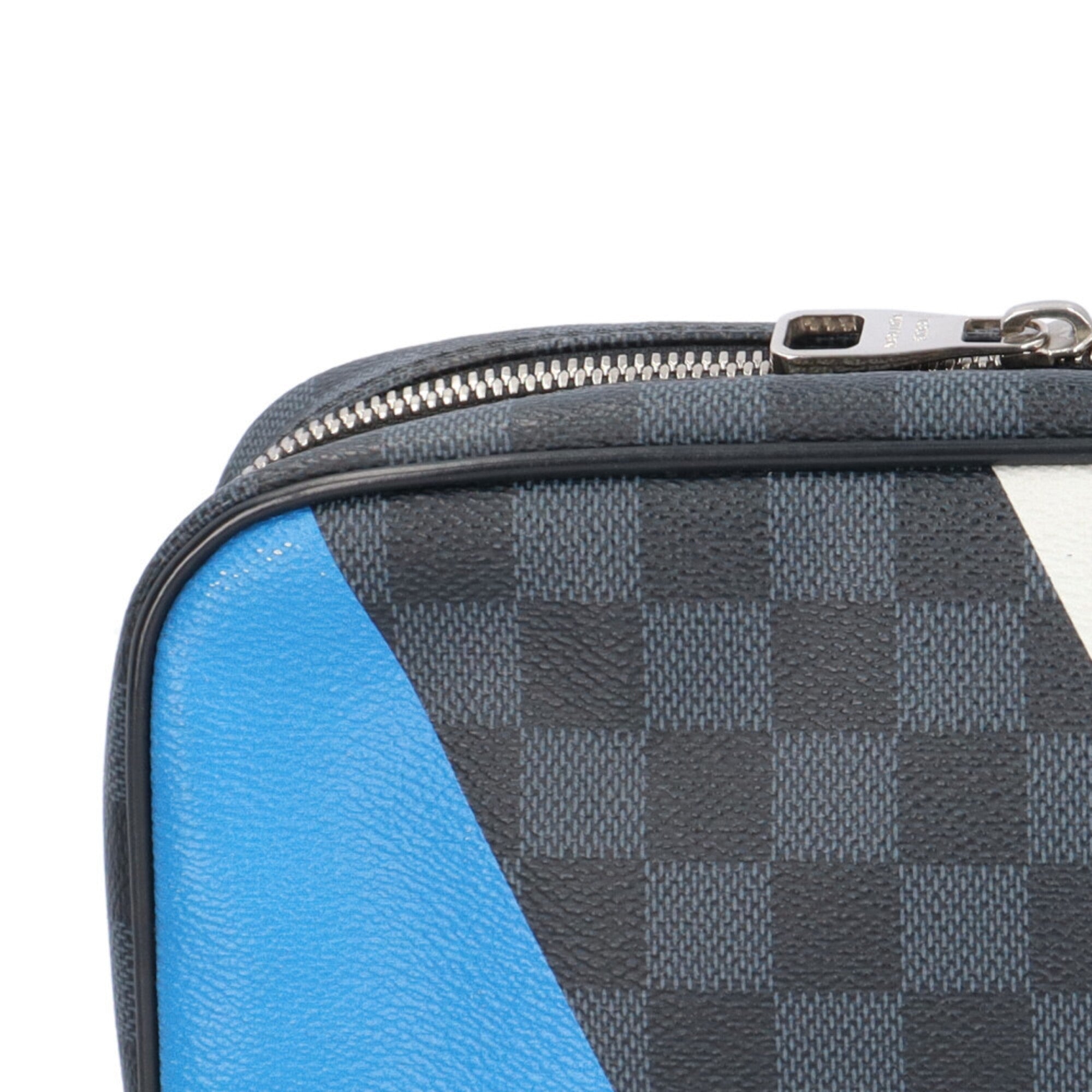 Louis Vuitton Black Gray Damier Graphite Handbag Pouch (Pre-Owned)