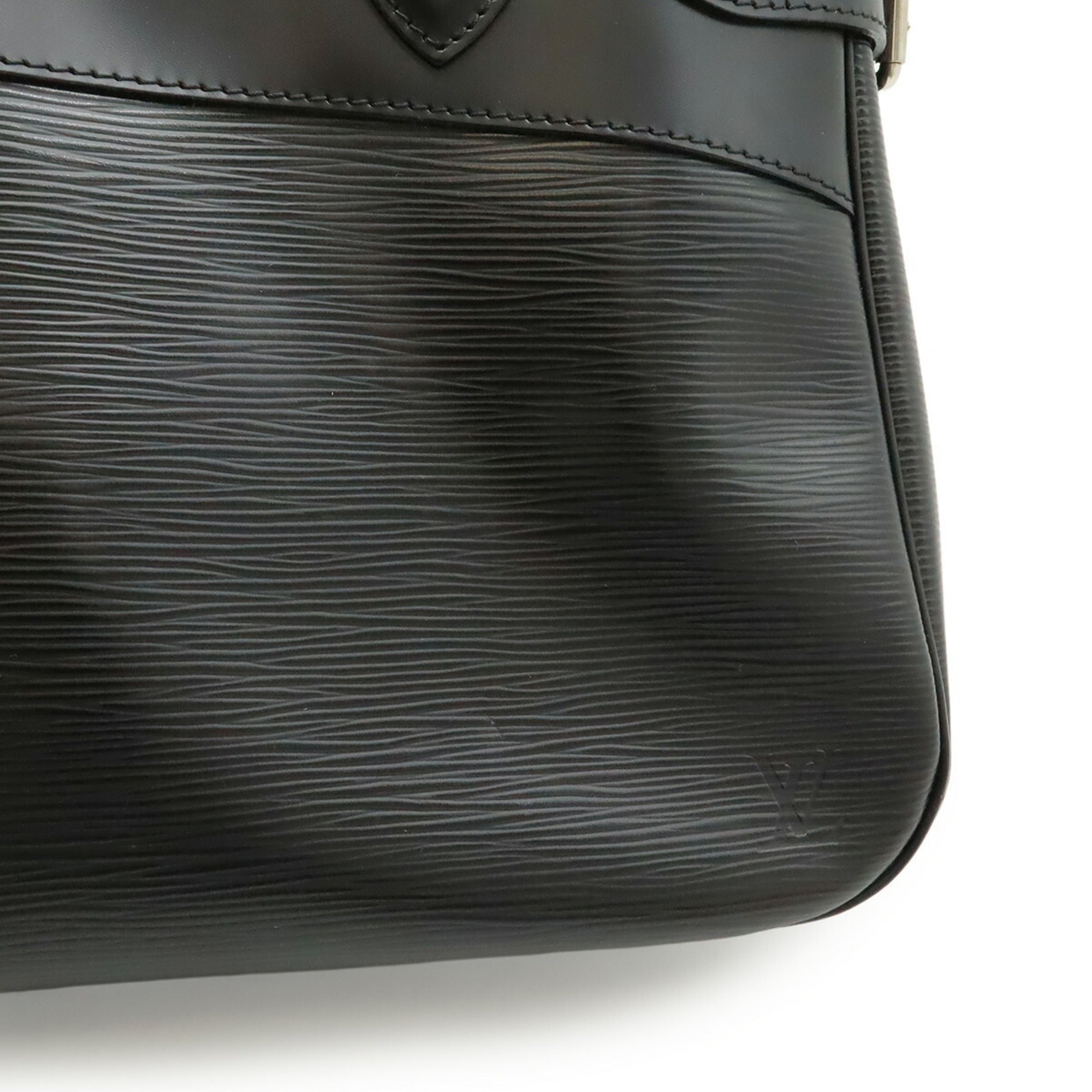 Louis Vuitton Black Noir Epi Leather Handbag Shoulder Bag Tote Bag (Pre-Owned)