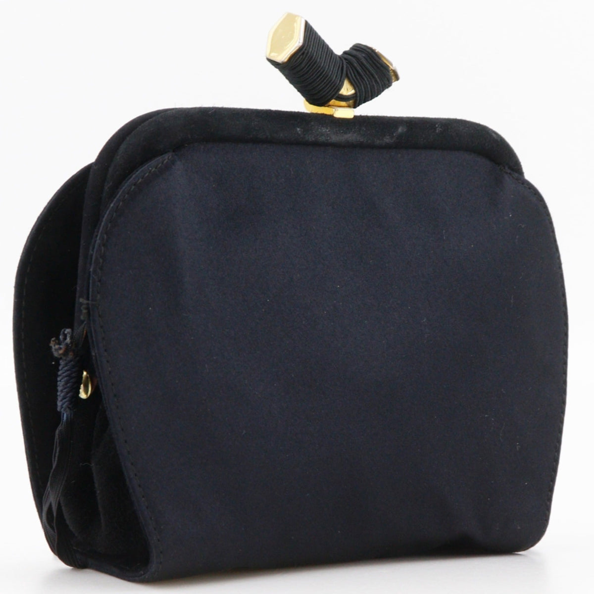 Prada Black Satin Shoulder Bag (Pre-Owned)