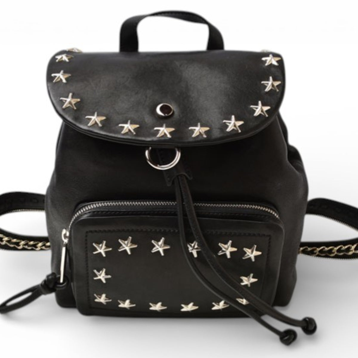 Jimmy Choo Black Leather Backpack (Pre-Owned)
