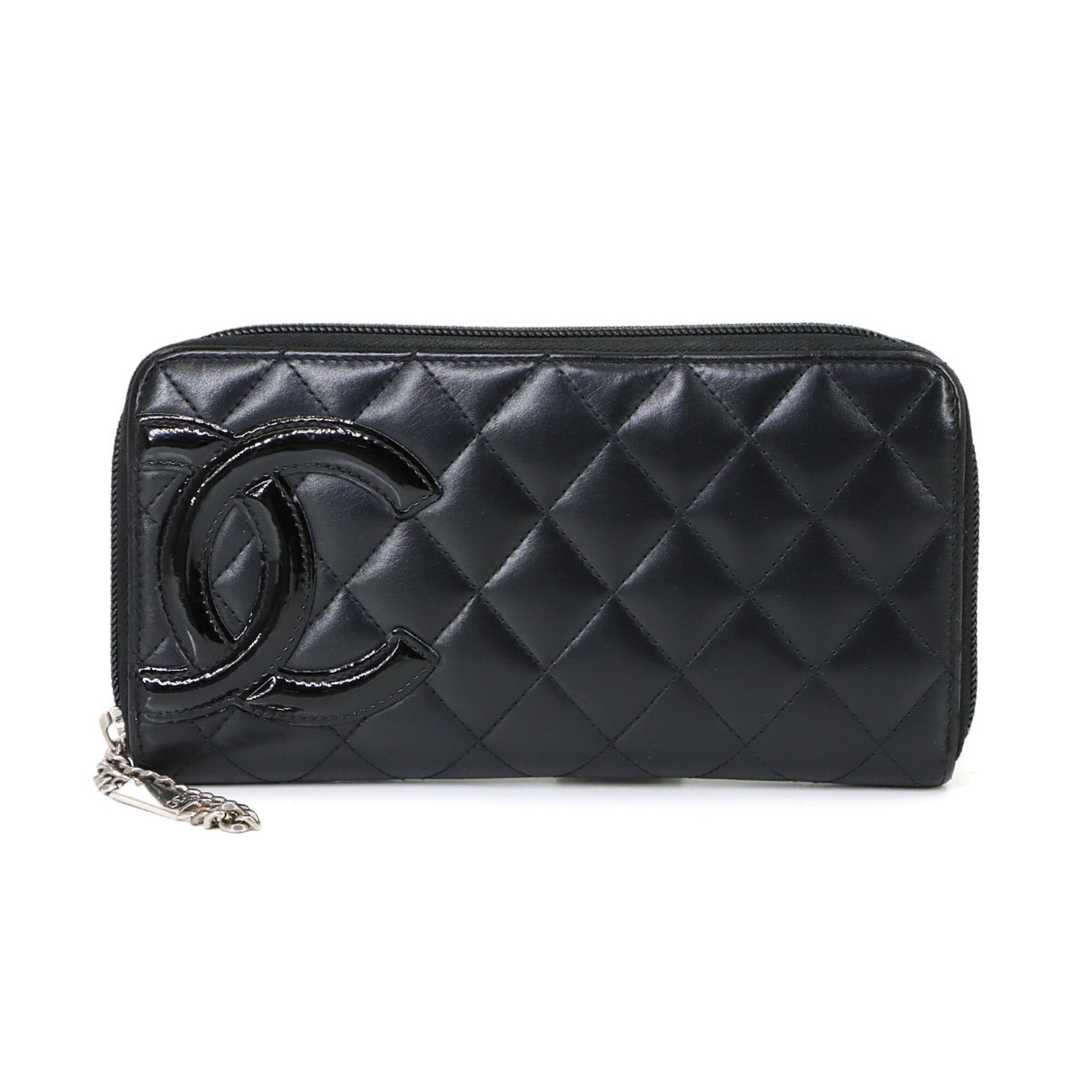 Chanel Black Cambon Ligne Long Wallet (Bi-Fold) (Pre-Owned)