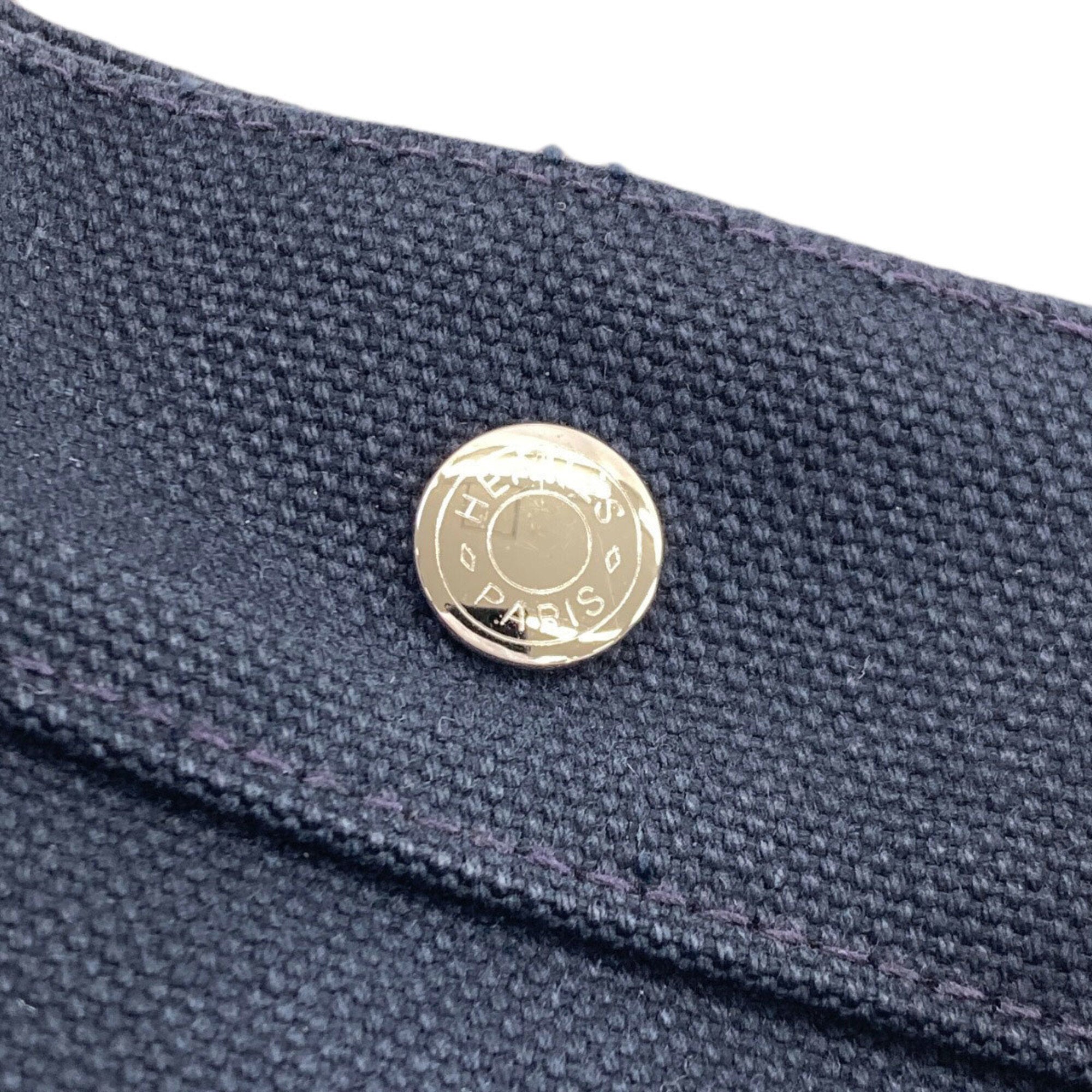Hermes Bora Bora Navy Canvas Tote Bag (Pre-Owned)