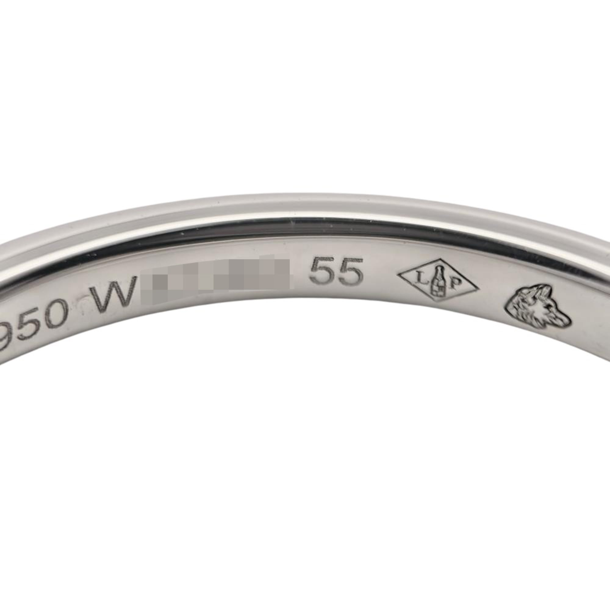 Chanel Platinum 950 Band Ring (Pre-Owned)