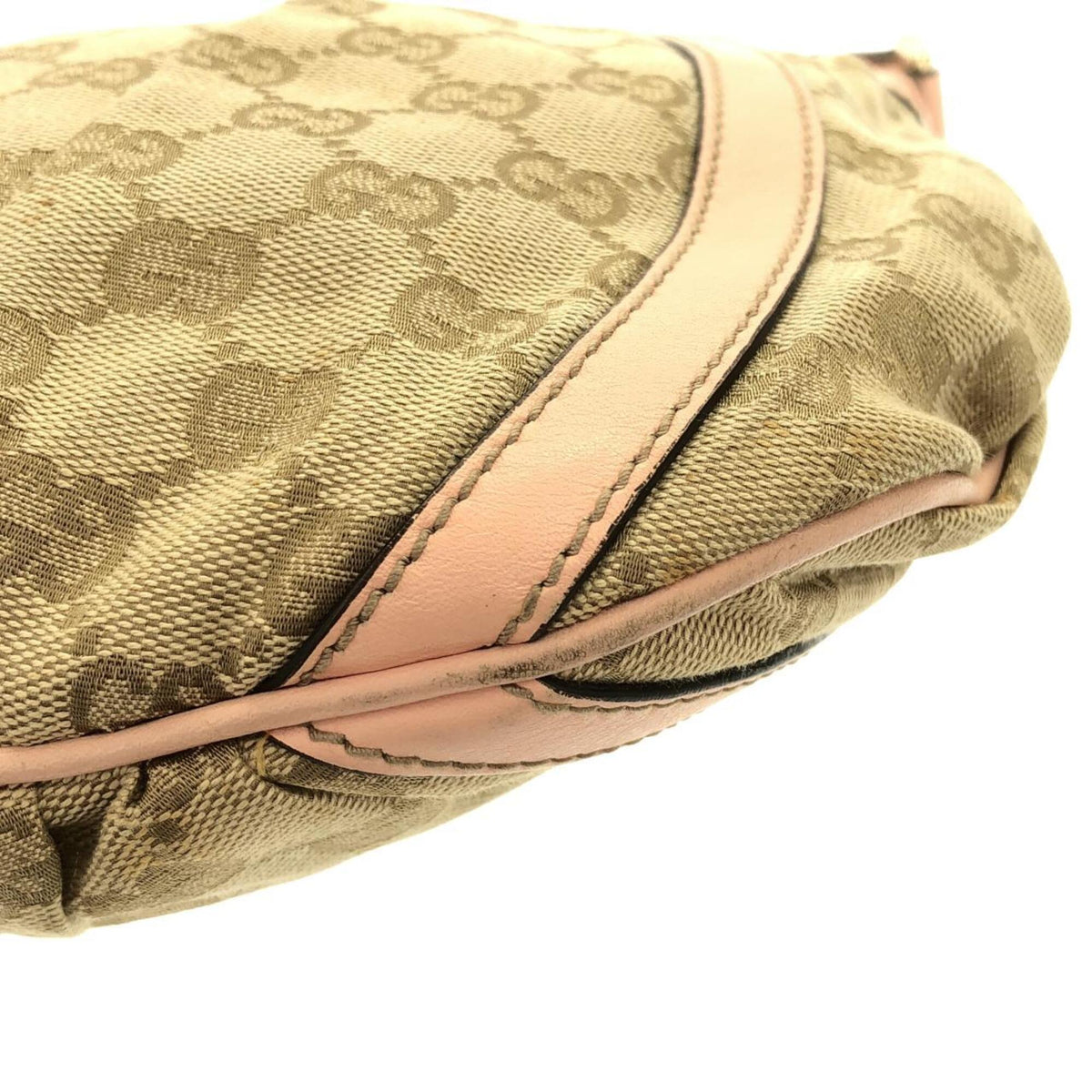 Gucci Brown Pink Gg Canvas Shoulder Bag (Pre-Owned)