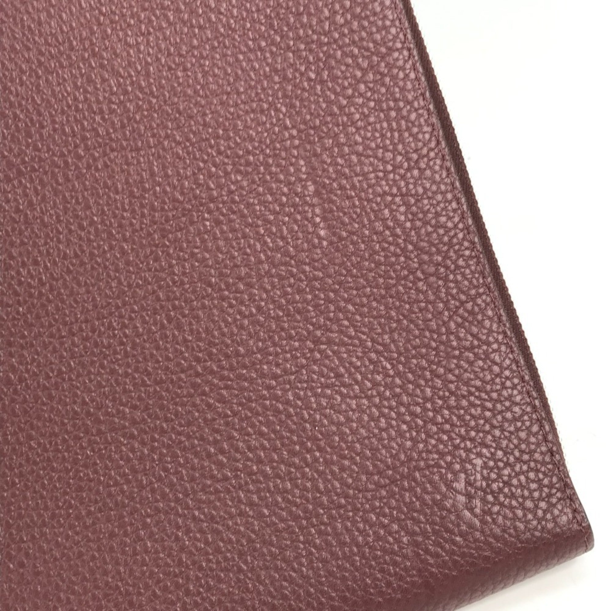 Louis Vuitton Brown Leather Clutch Bag Pochette (Pre-Owned)