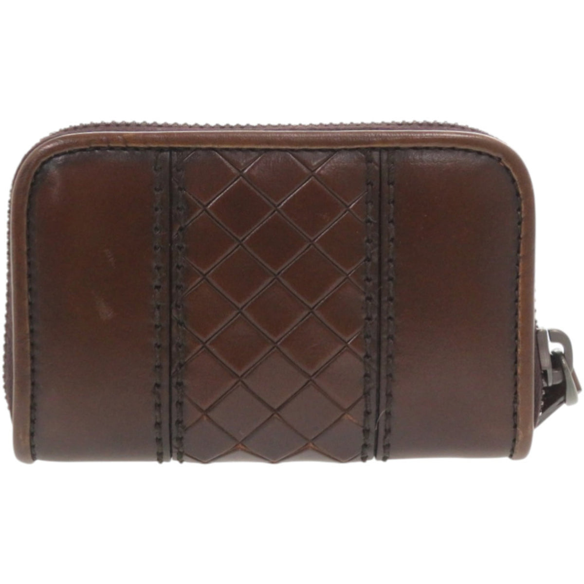 Bottega Veneta Brown Leather Coin Purse/Coin Case (Pre-Owned)