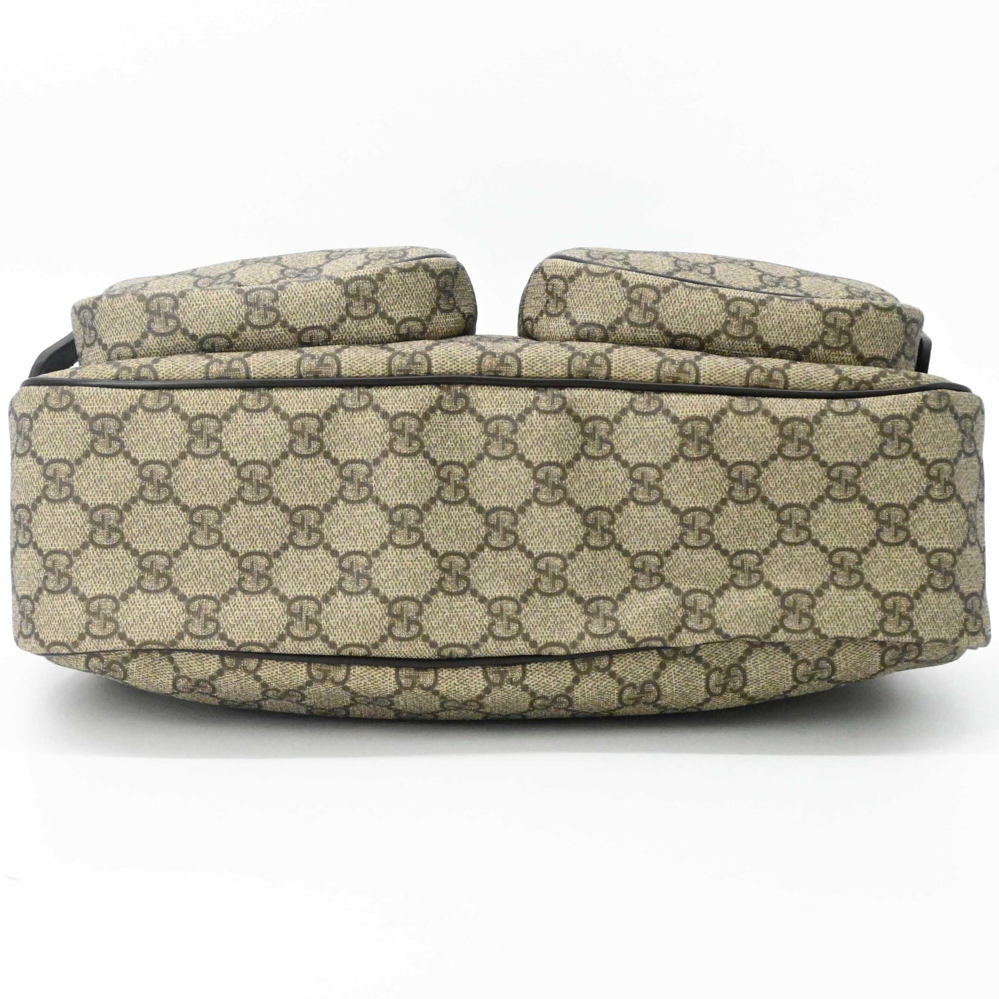 Gucci Beige Brown Pvc Leather Shoulder Bag (Pre-Owned)
