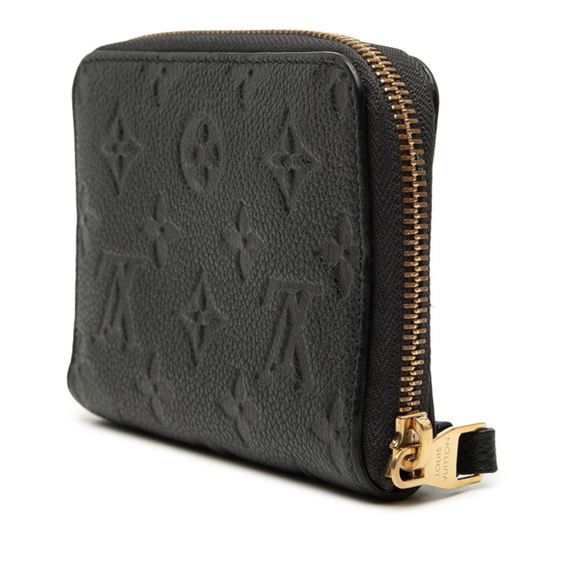 Louis Vuitton Monogram Empreinte Black Leather Wallet (Bi-Fold) (Pre-Owned)