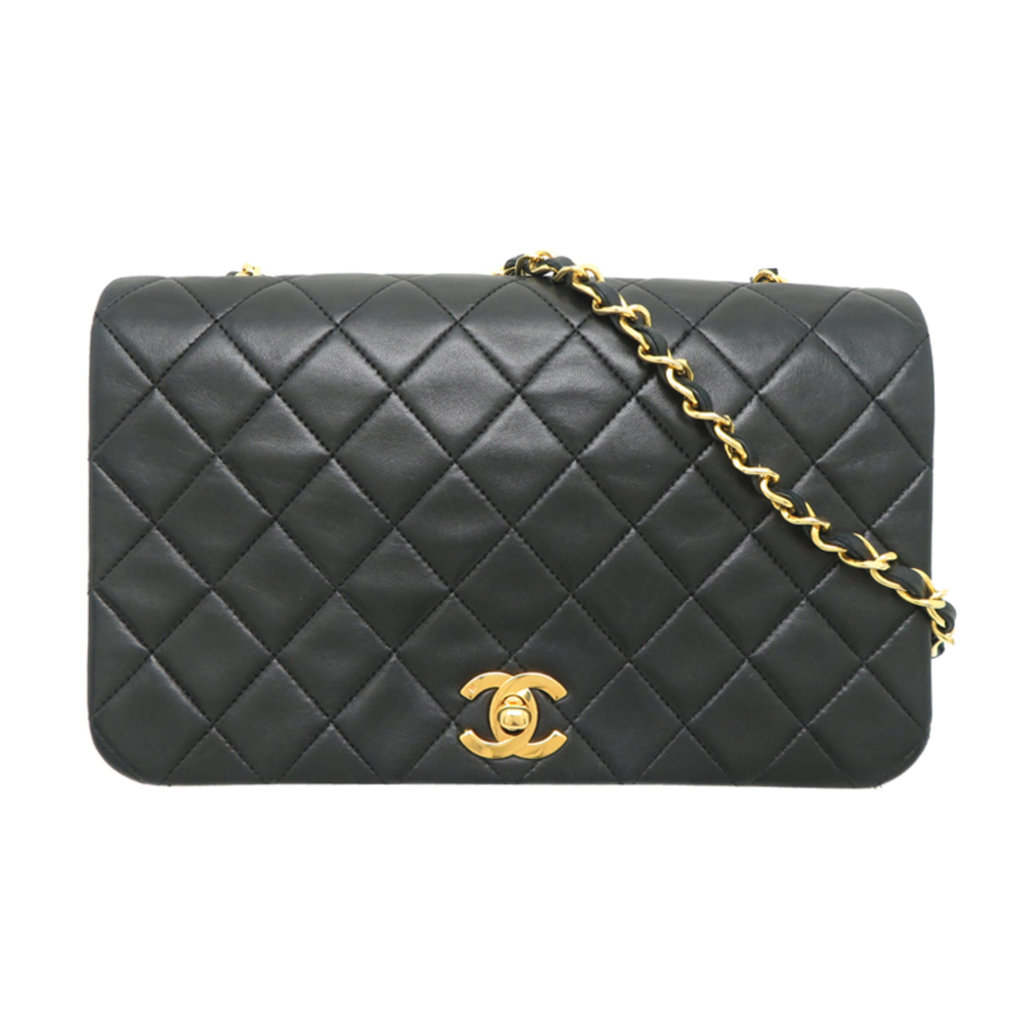 Chanel Black Leather Shoulder Bag (Pre-Owned)