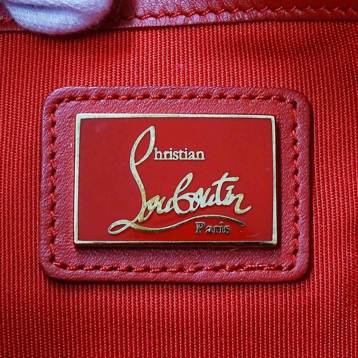Christian Louboutin Salmon Pink Leather Handbag Shoulder Bag (Pre-Owned)