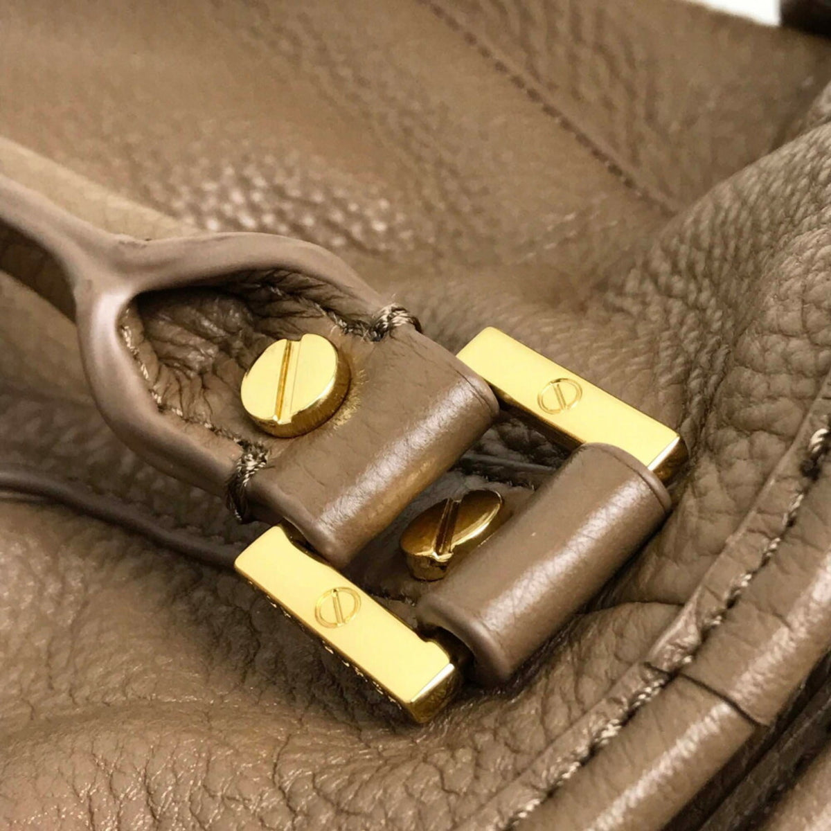 Tory Burch Brown Leather Handbag Shoulder Bag Tote Bag (Pre-Owned)