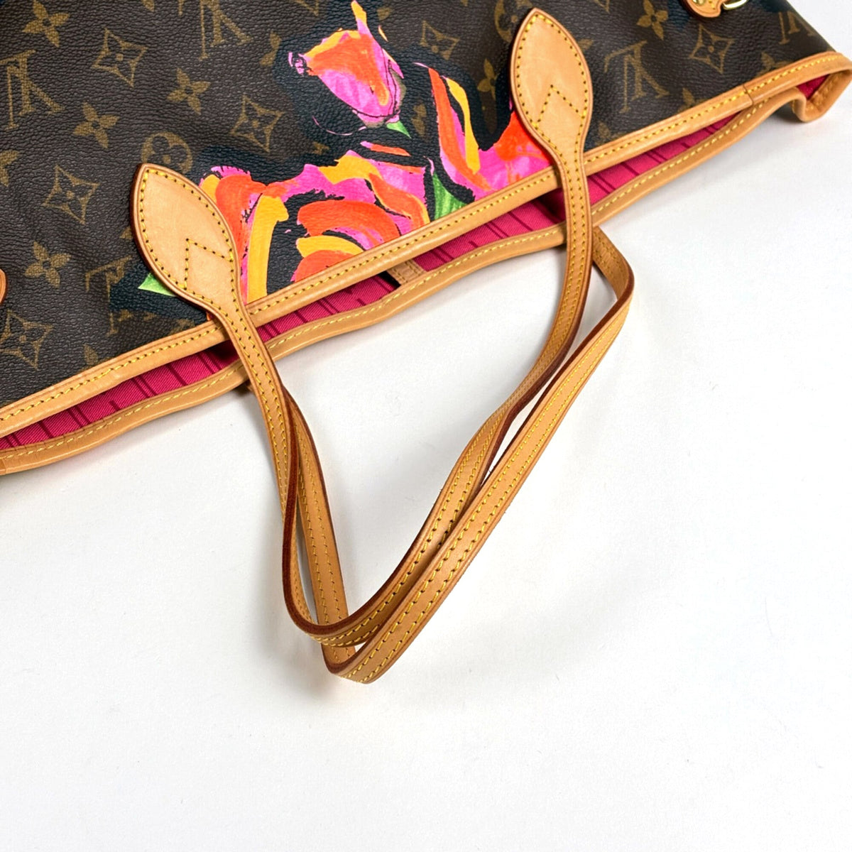 Louis Vuitton Brown Monogram Rose Shoulder Bag Tote Bag (Pre-Owned)