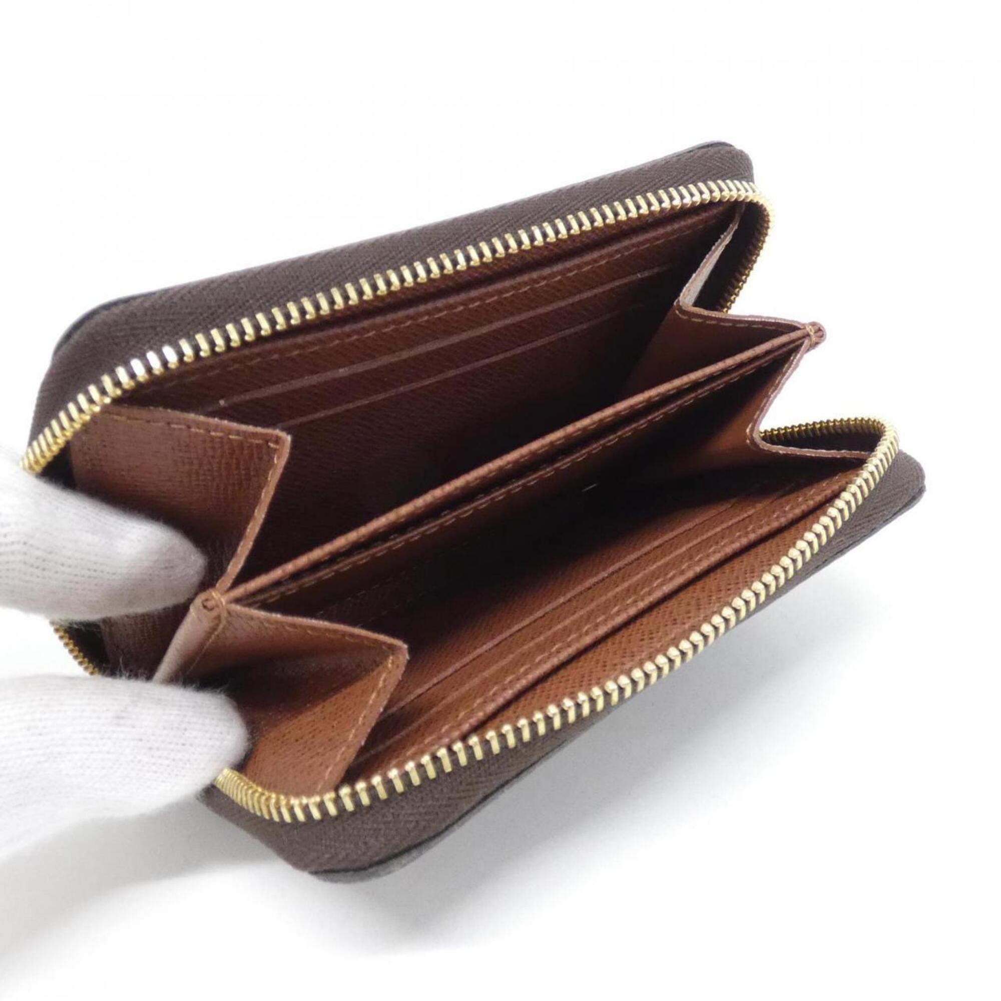 Louis Vuitton Marron Coated Canvas Coin Purse/Coin Case (Pre-Owned)
