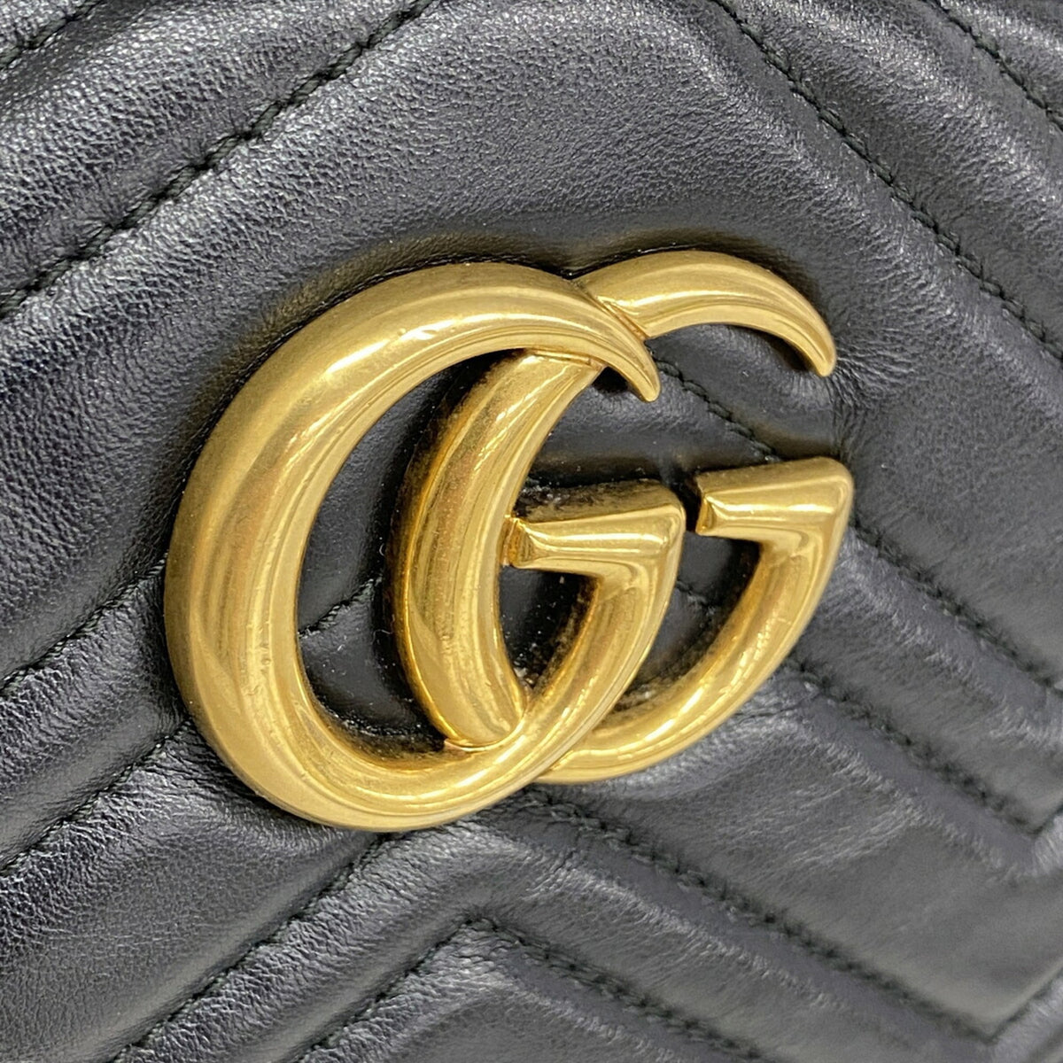 Gucci Black Leather Shoulder Bag (Pre-Owned)