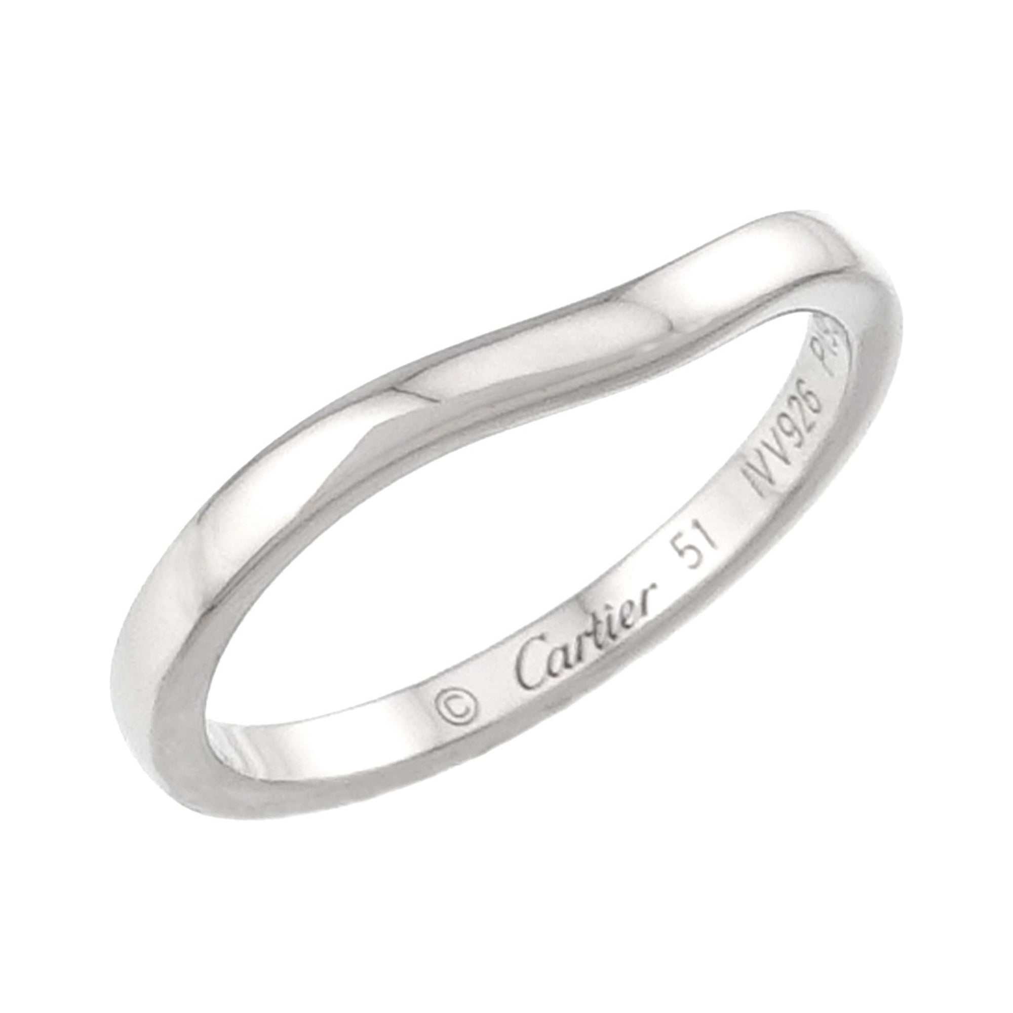 Cartier Platinum 950 Band Ring (Pre-Owned)
