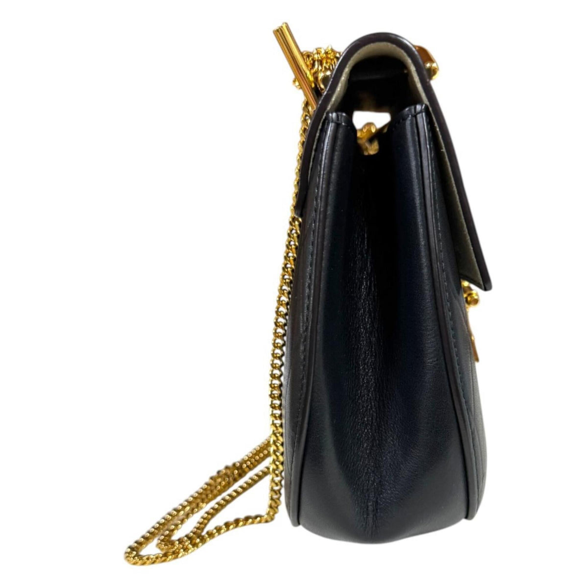 Chloé Black Leather Suede Shoulder Bag (Pre-Owned)