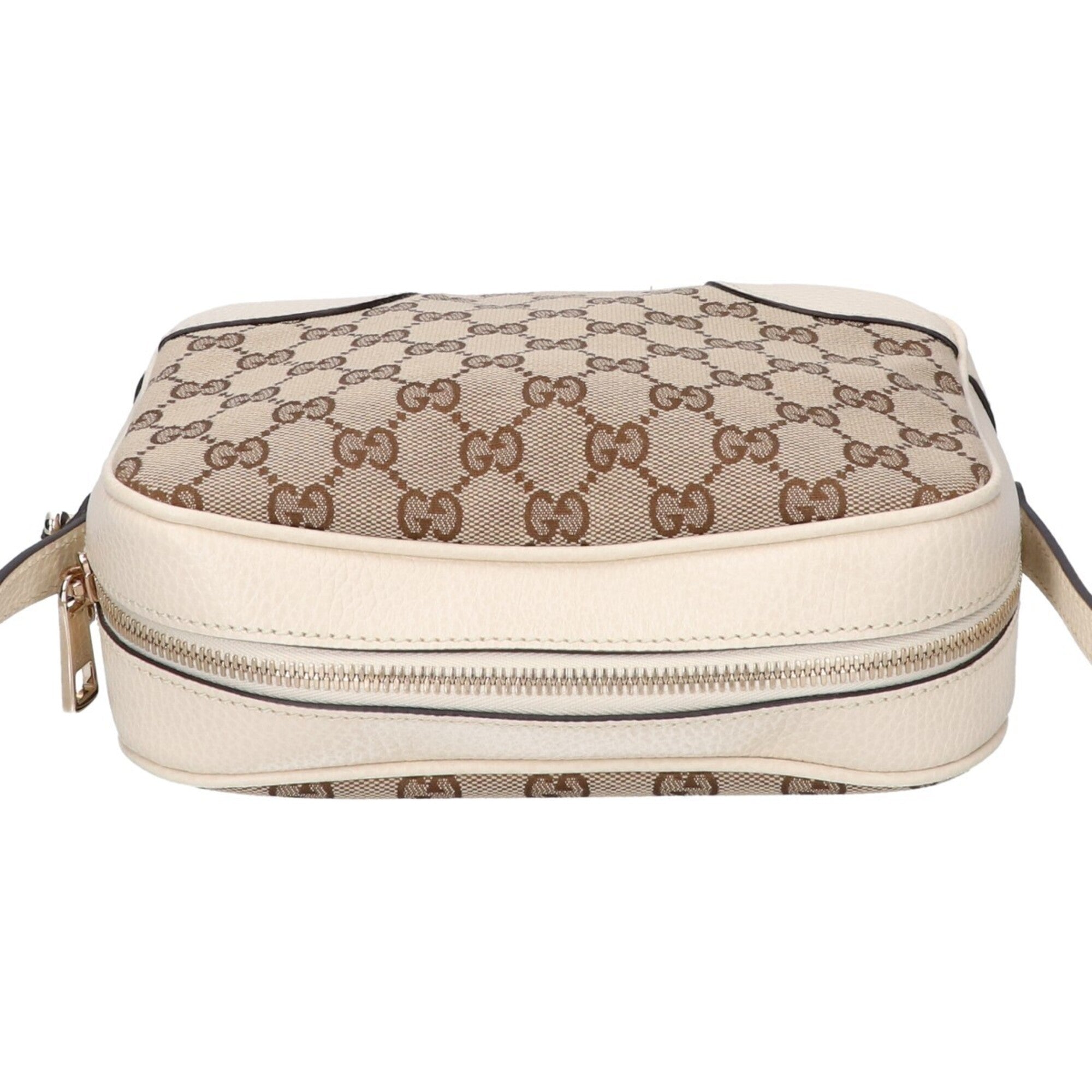 Gucci Ivory Gg Canvas Shoulder Bag (Pre-Owned)