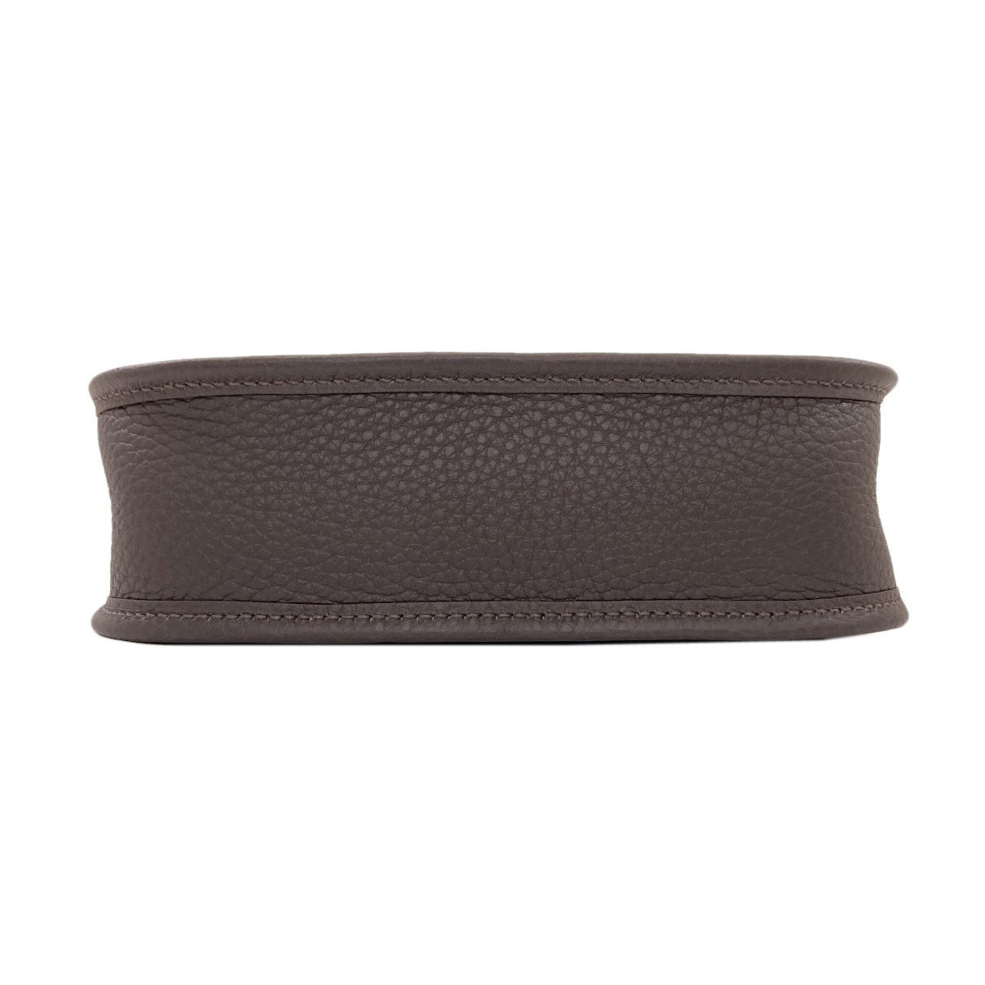 Hermes Dark Brown Leather Shoulder Bag (Pre-Owned)