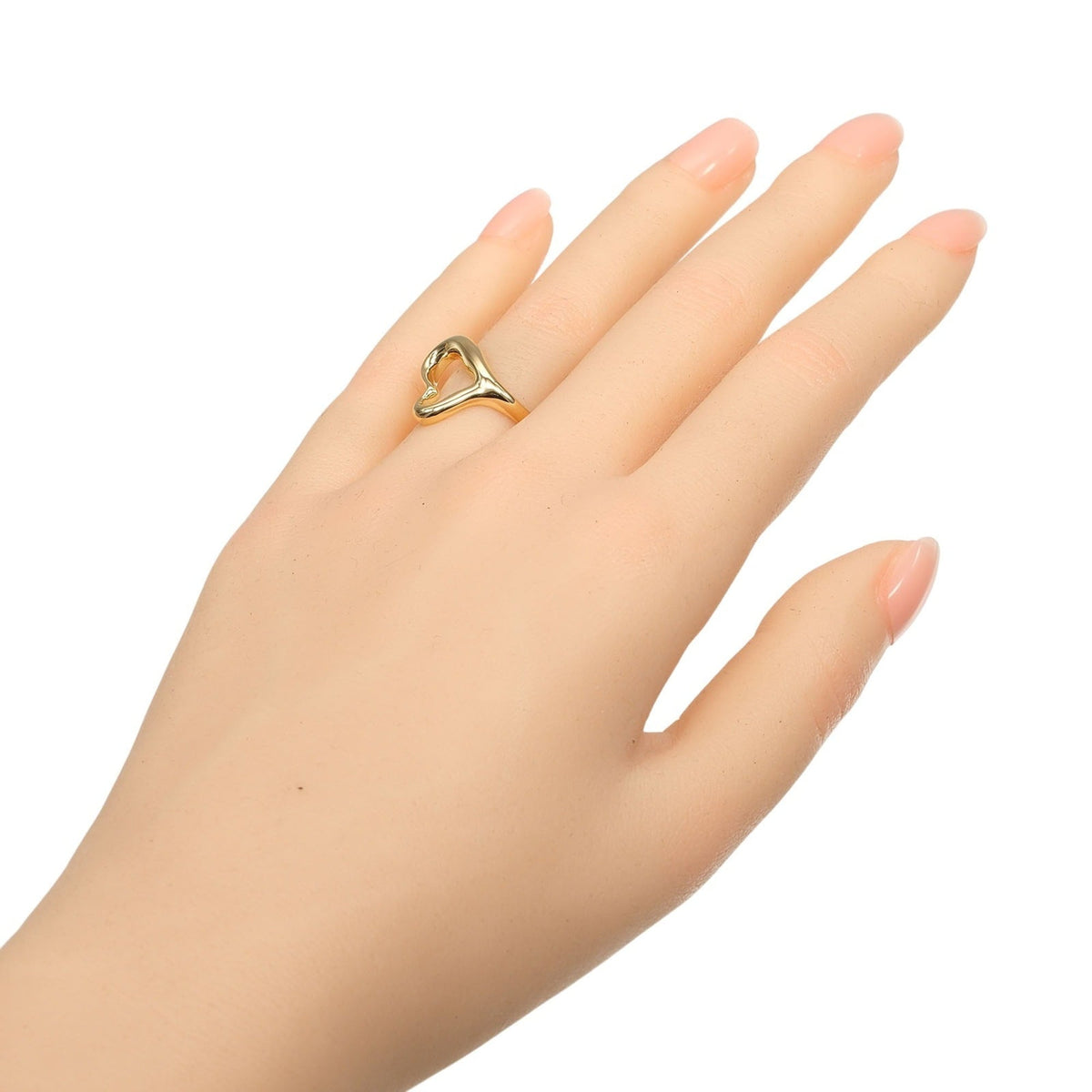 Tiffany Open Heart Yellow Gold (18K) Band Ring (Pre-Owned)
