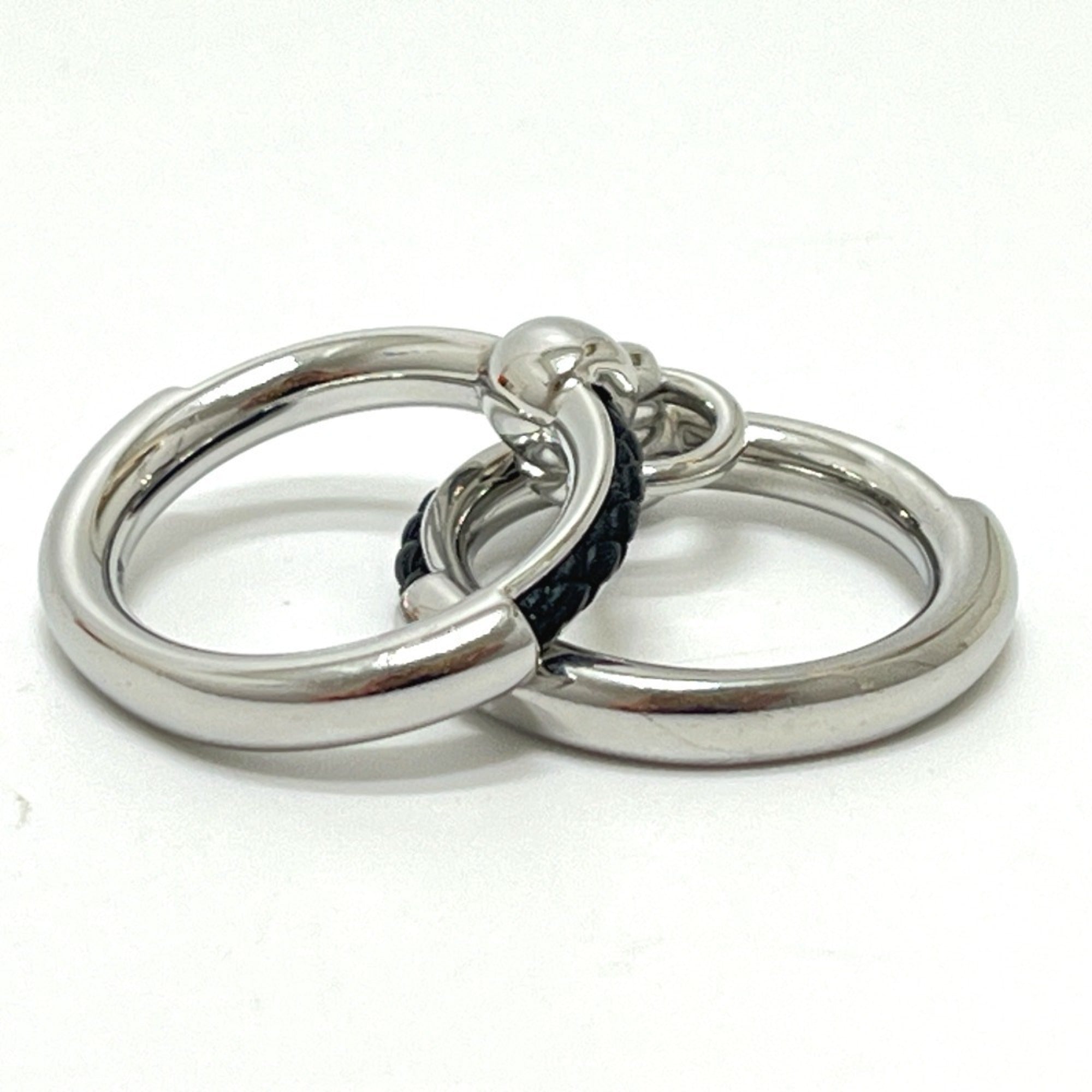 Hermes Silver Metal Band Ring (Pre-Owned)