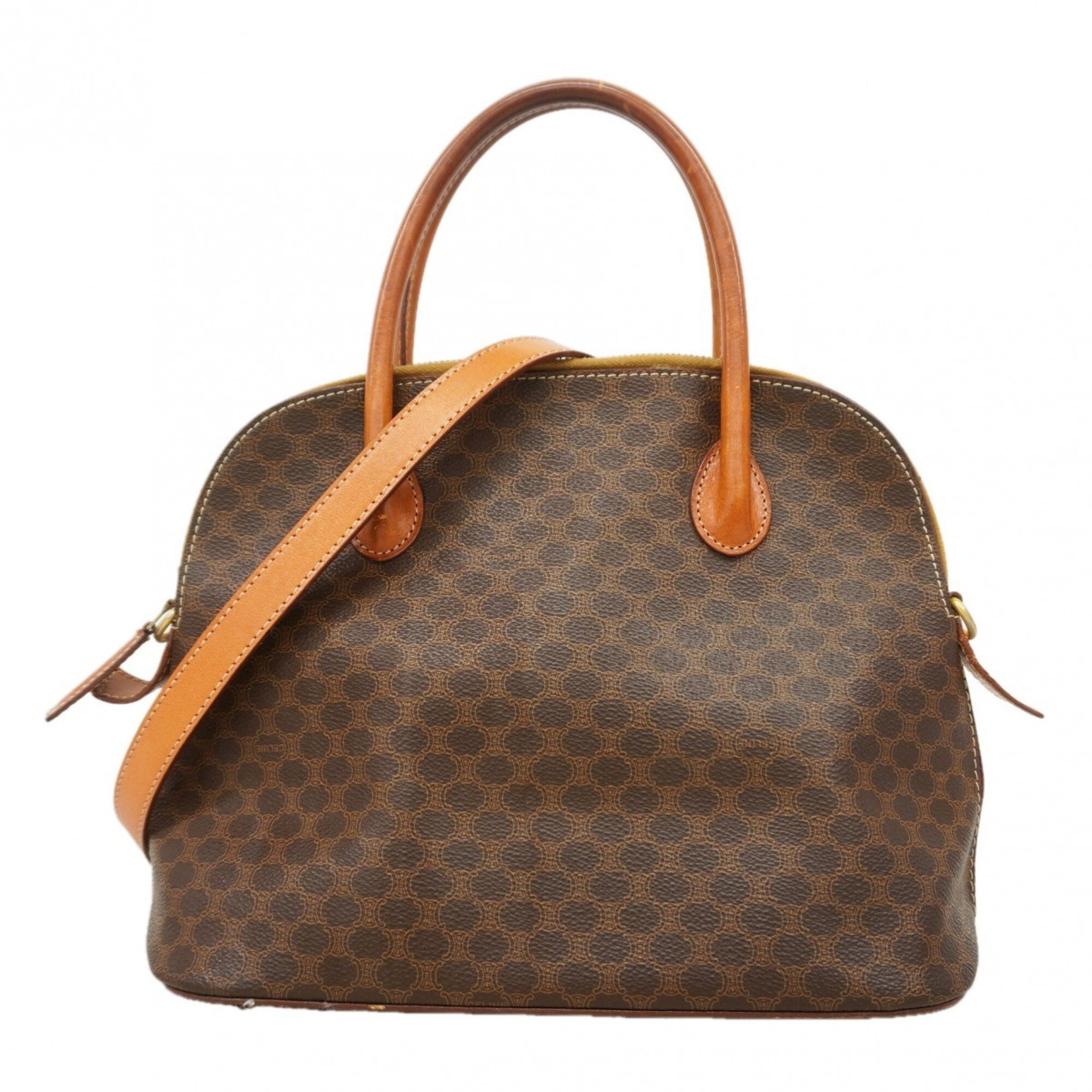 Celine Brown Pvc Handbag (Pre-Owned)
