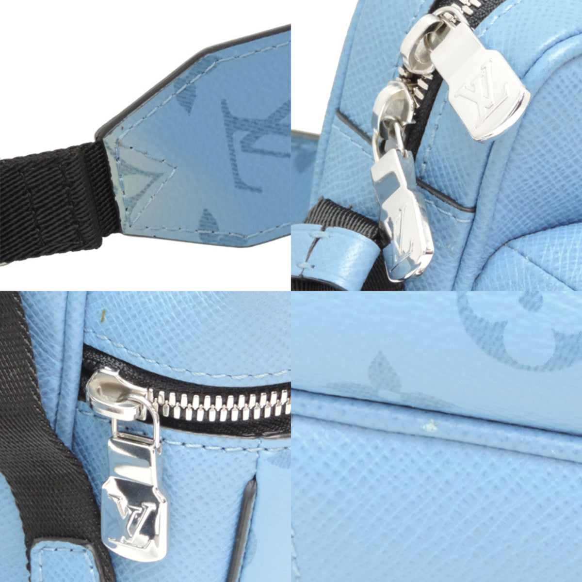 Louis Vuitton Light Blue Taigarama Shoulder Bag (Pre-Owned)