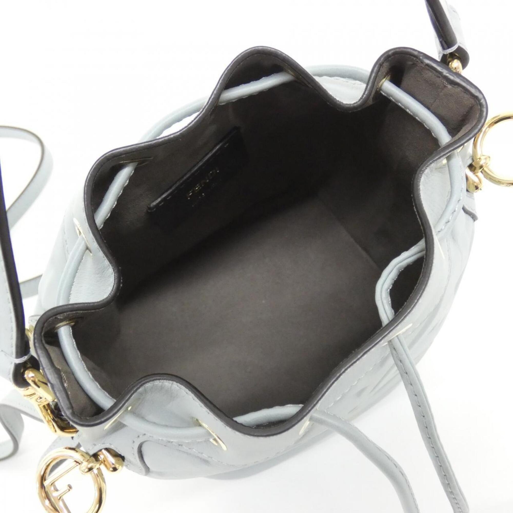 Fendi Blue Leather Handbag (Pre-Owned)