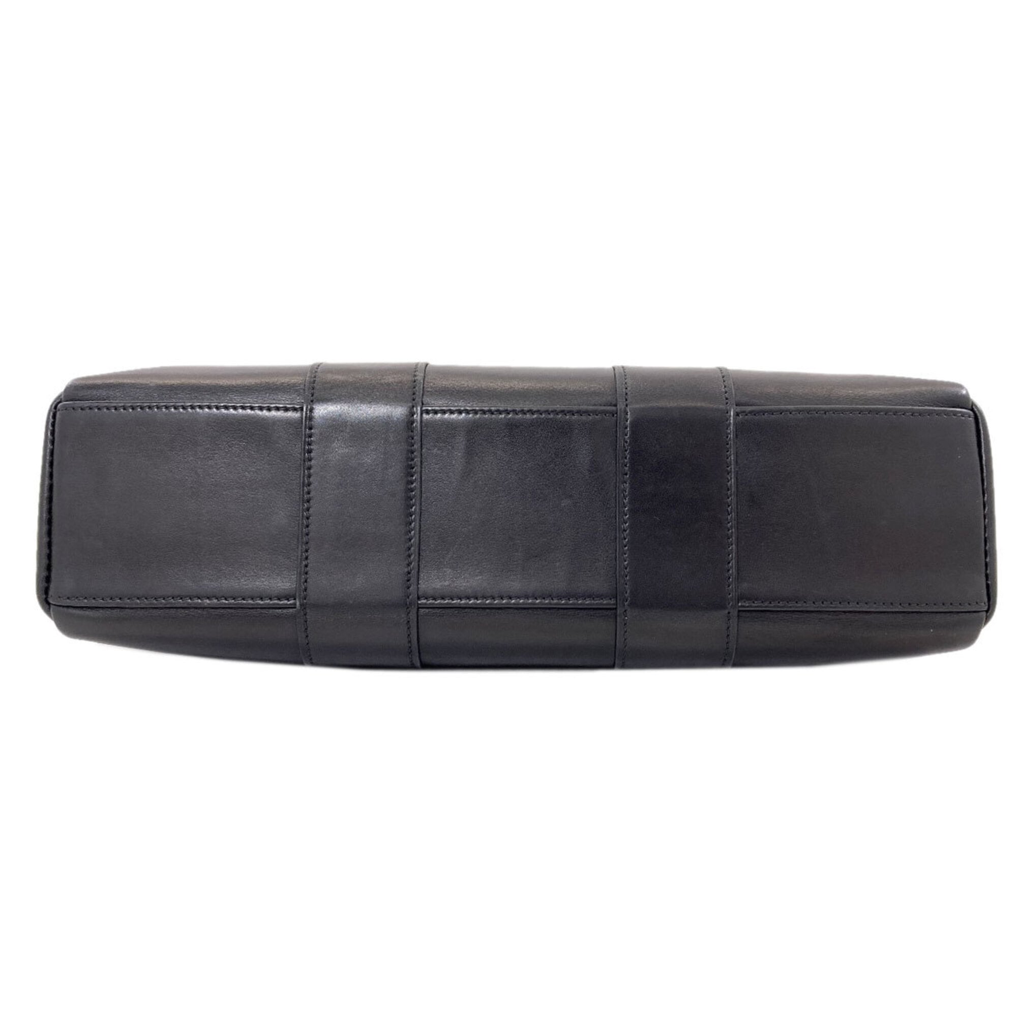 Hermes Black Evercalf Leather Handbag (Pre-Owned)