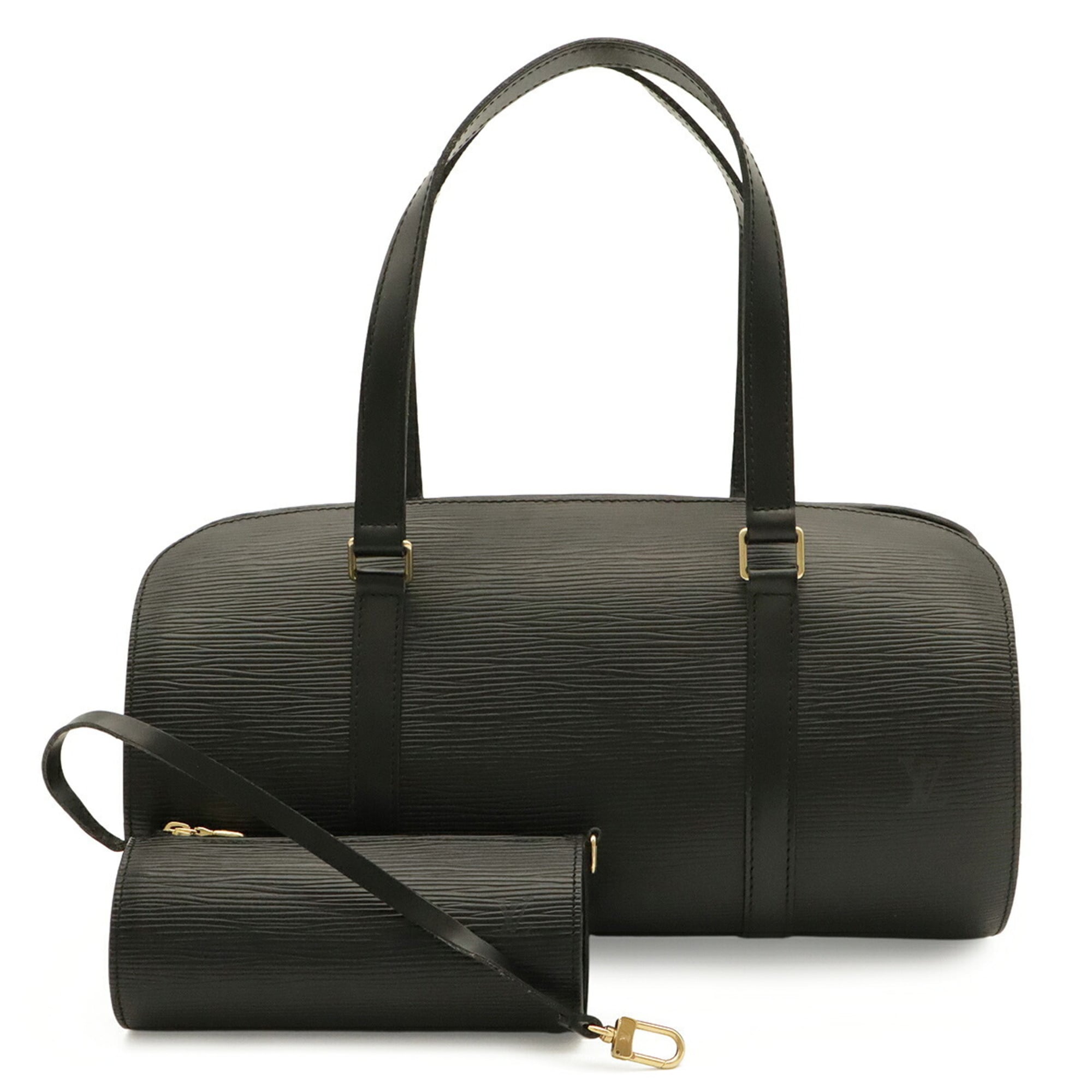 Louis Vuitton Noir Epi Leather Handbag Shoulder Bag (Pre-Owned)