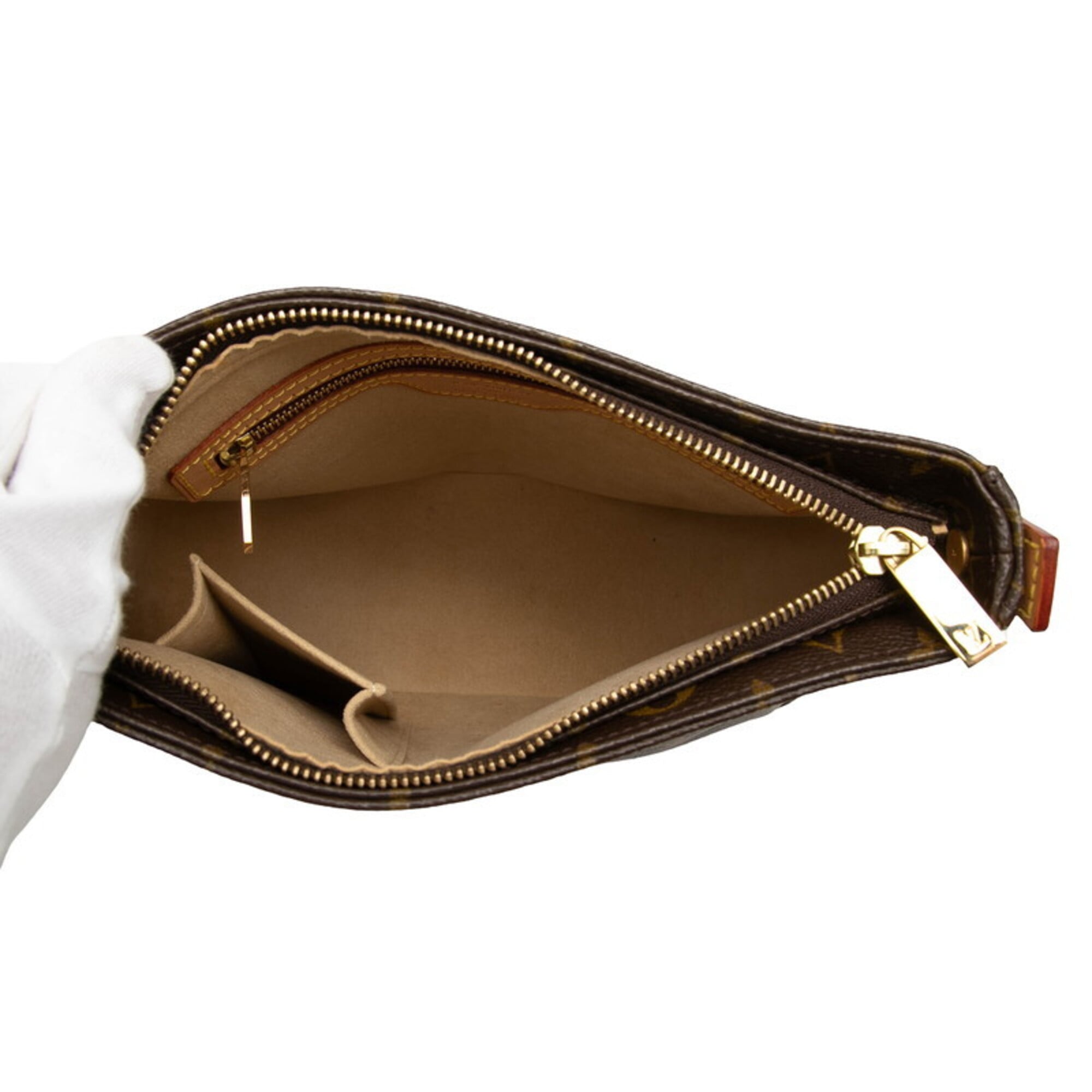 Louis Vuitton Brown Pvc Leather Handbag Shoulder Bag (Pre-Owned)