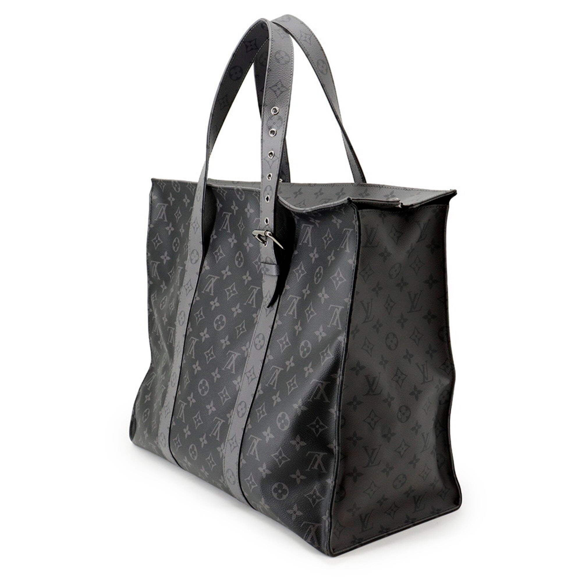 Louis Vuitton Monogram Eclipse Black Noir Monogram Eclipse Handbag Tote Bag (Pre-Owned)