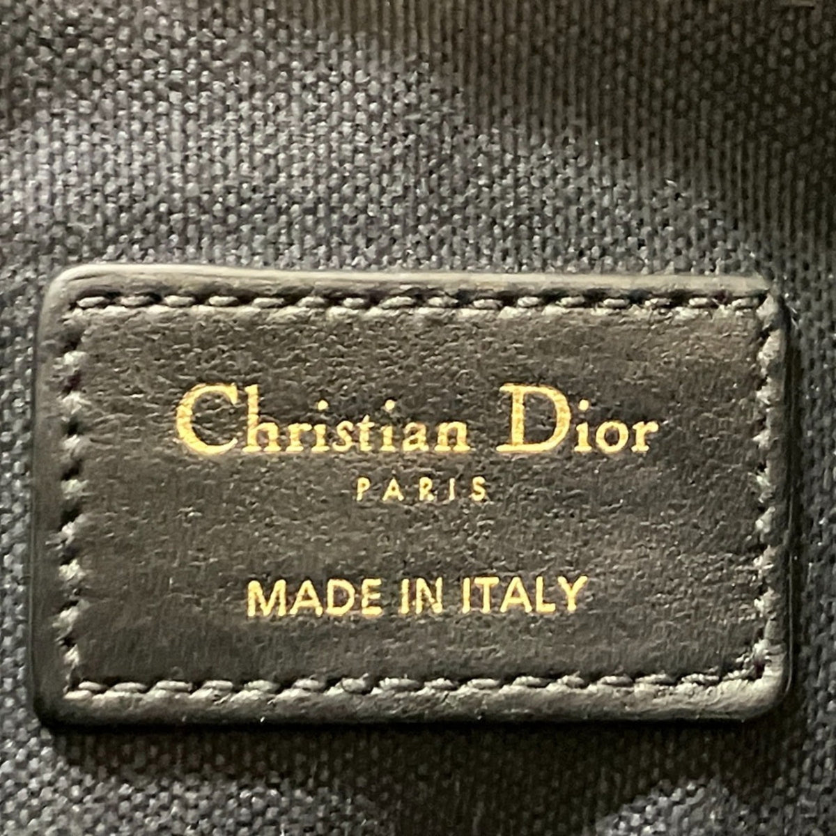 Christian Dior Black Cotton Canvas Leather Tote Bag (Pre-Owned)
