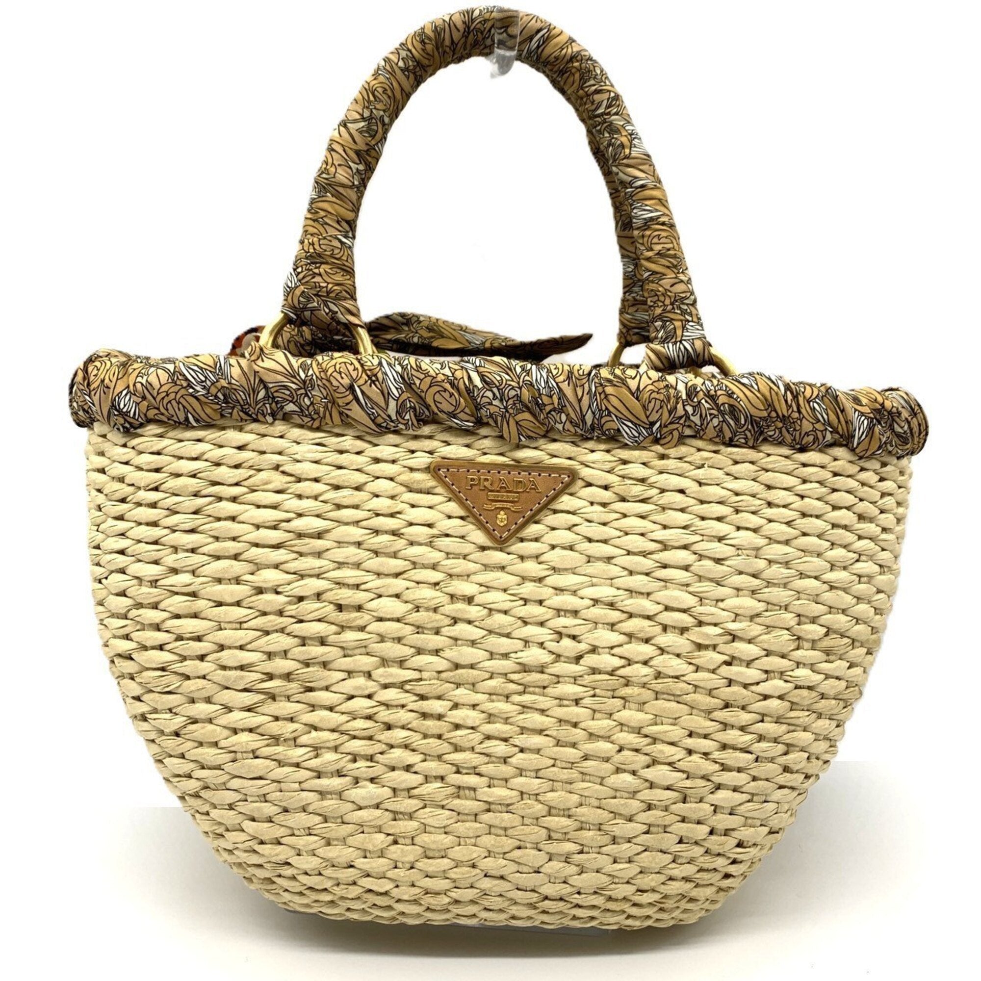 Prada Raffia Handbag (Pre-Owned)