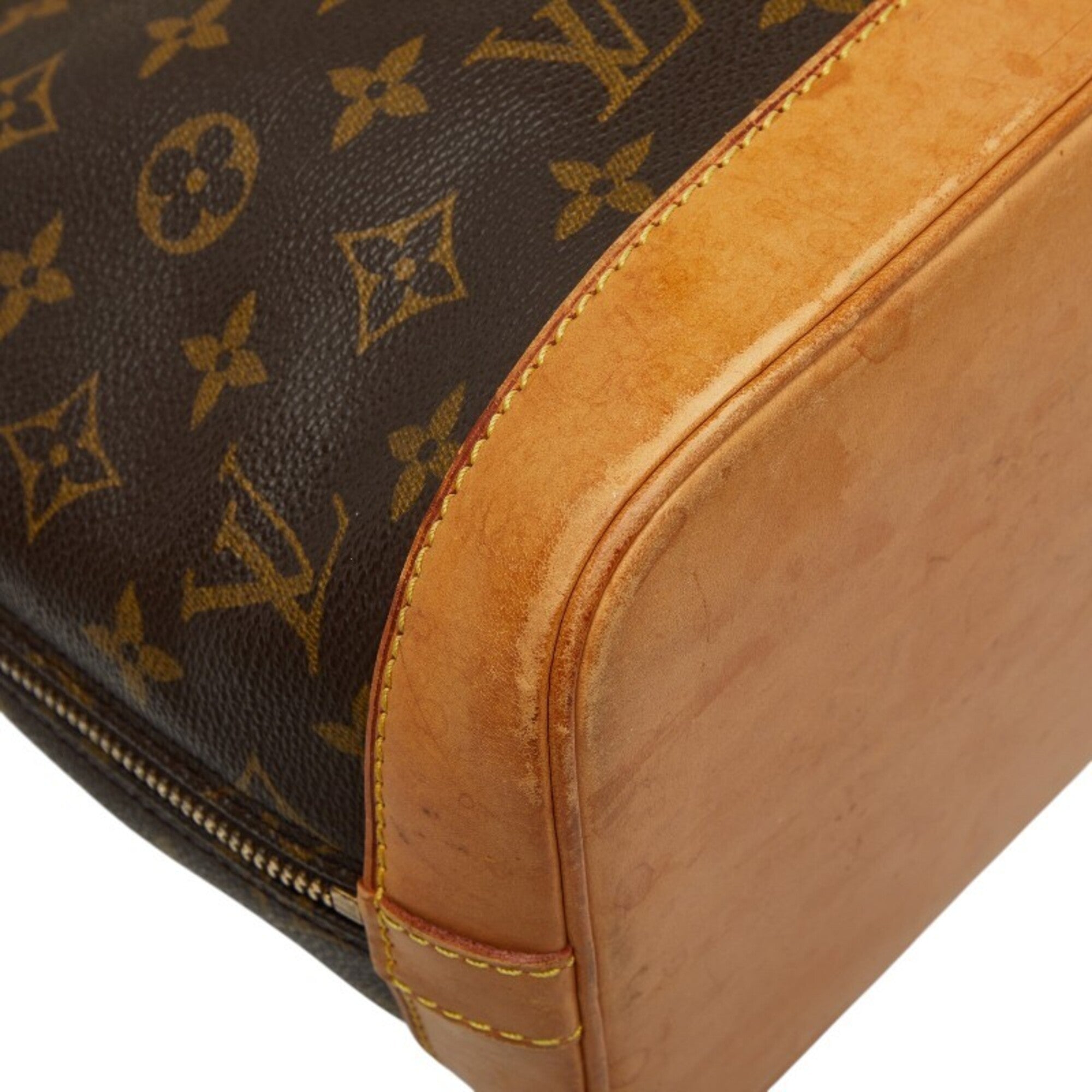 Louis Vuitton Brown Pvc Leather Handbag (Pre-Owned)