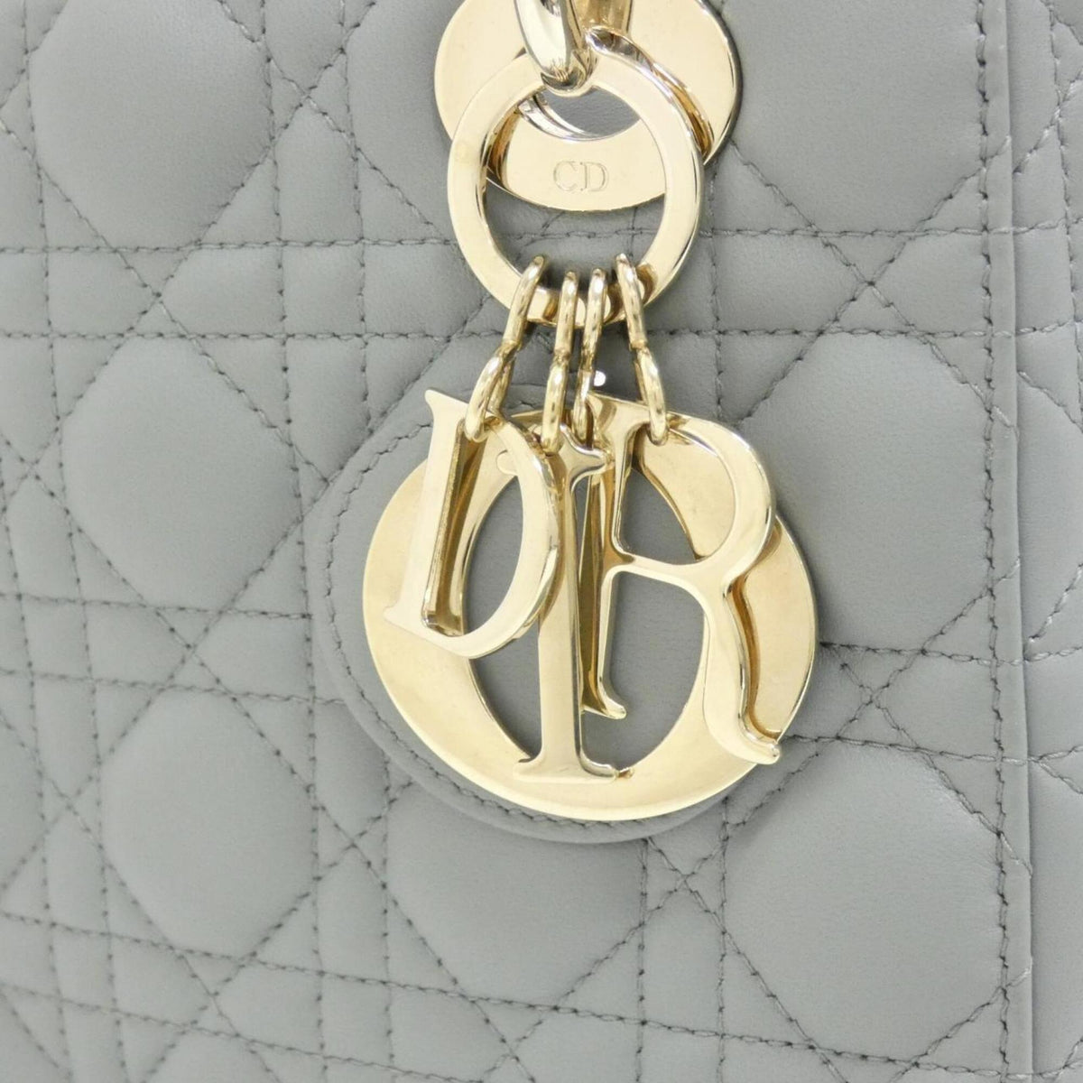 Christian Dior Gray Leather Handbag (Pre-Owned)