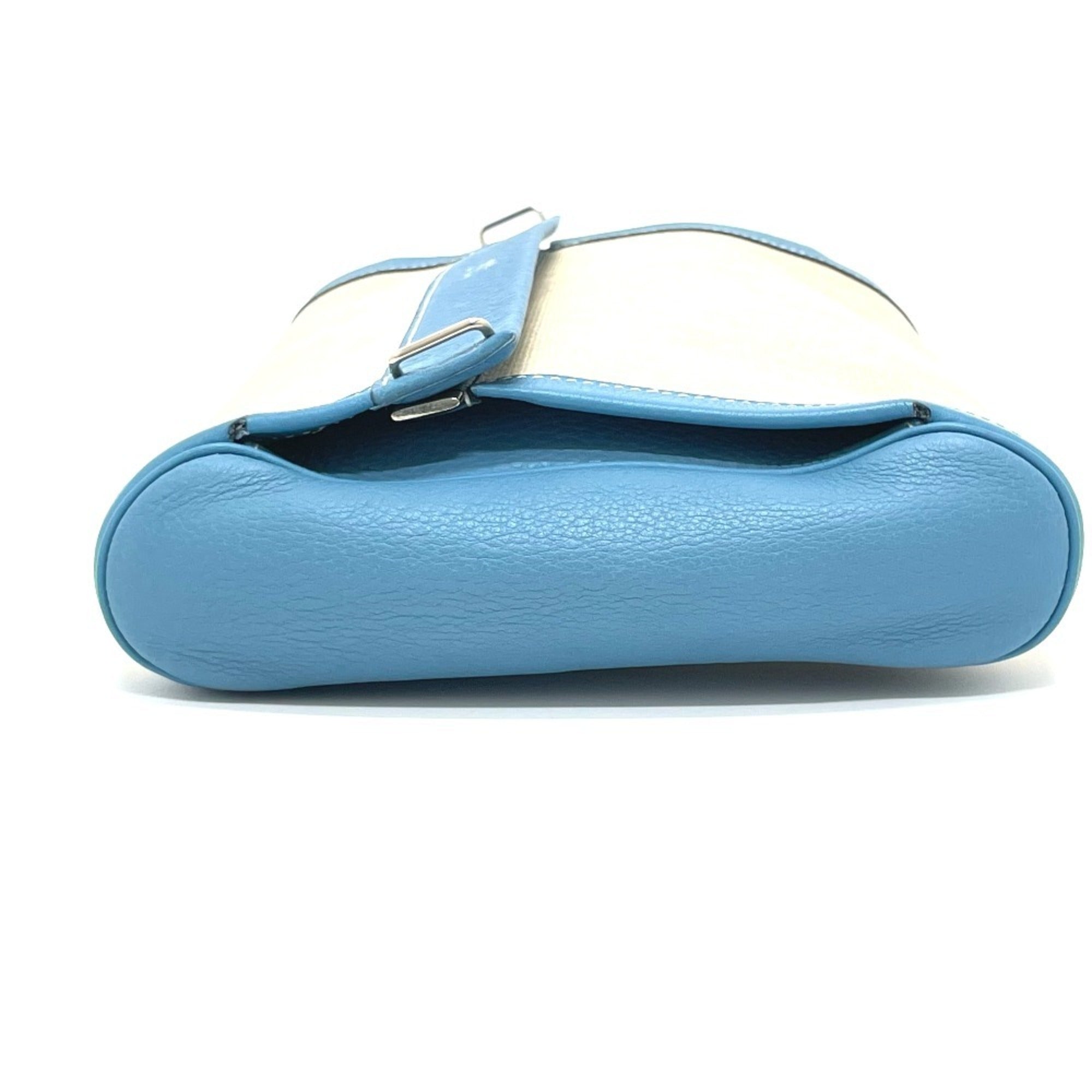 Hermes Equi Blue Paradise Toile H Taurillon Clemence Leather Clutch Bag Pouch (Pre-Owned)
