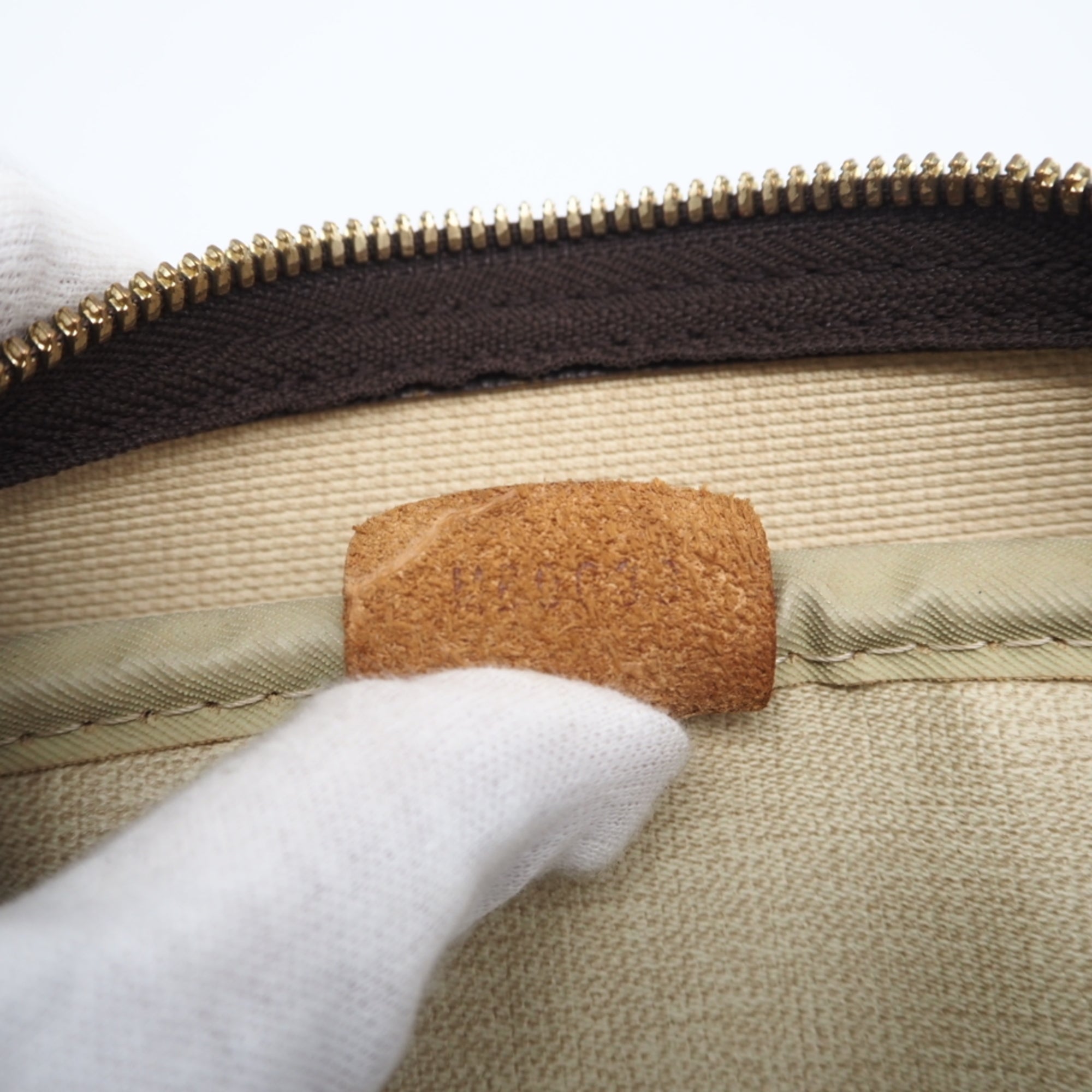 Louis Vuitton Brown Coated Canvas Leather Handbag (Pre-Owned)
