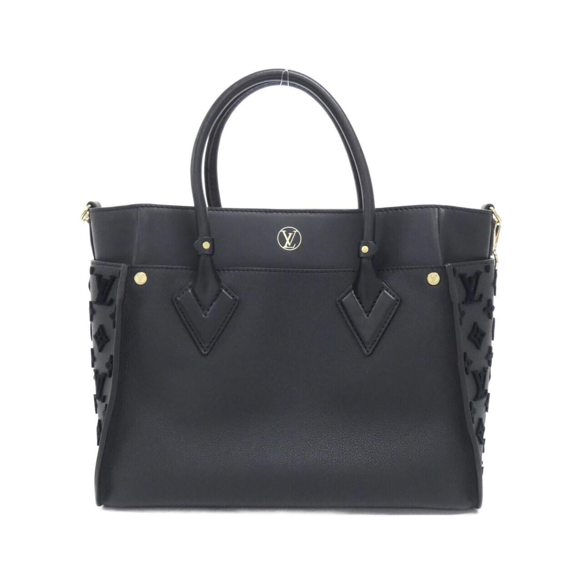 Louis Vuitton Black Leather Handbag (Pre-Owned)