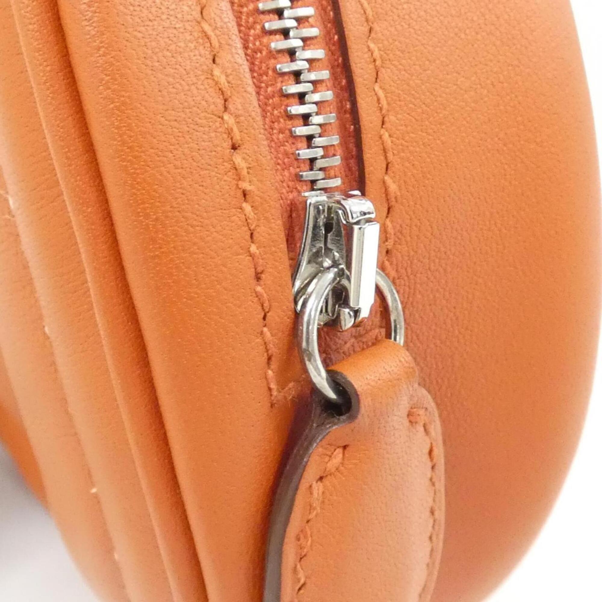 Hermes Orange Swift Leather Shoulder Bag (Pre-Owned)