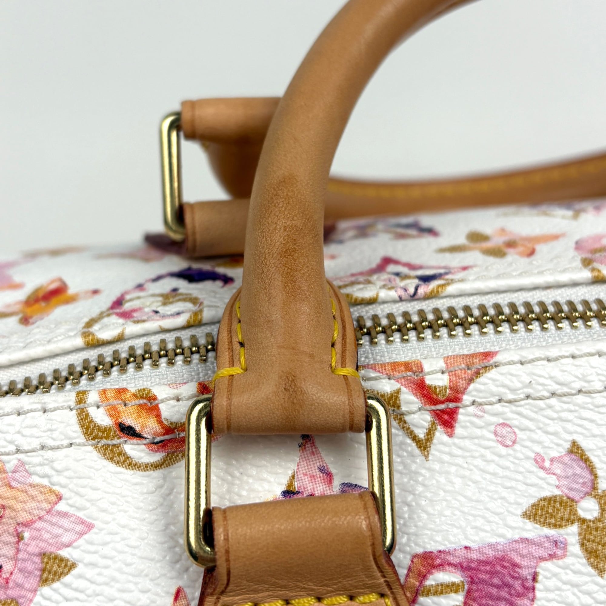 Louis Vuitton Blanc White Monogram Handbag (Pre-Owned)