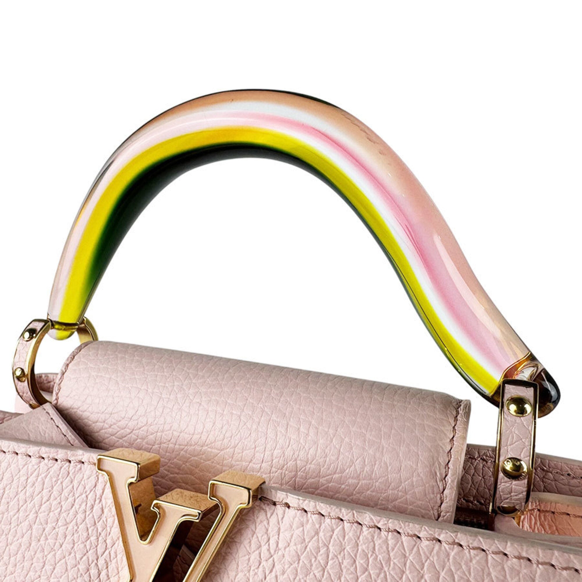 Louis Vuitton Light Pink Leather Handbag Shoulder Bag (Pre-Owned)
