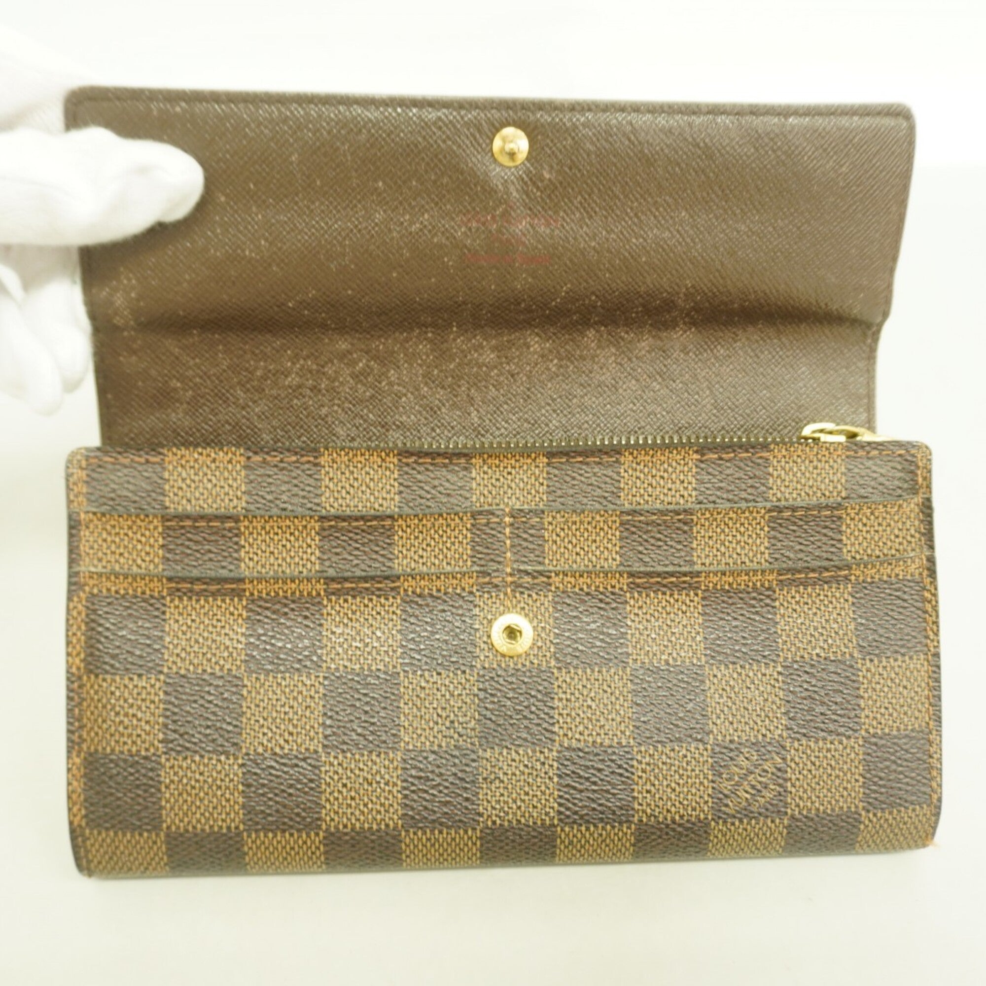 Louis Vuitton Ebene Long Wallet (Bi-Fold) (Pre-Owned)