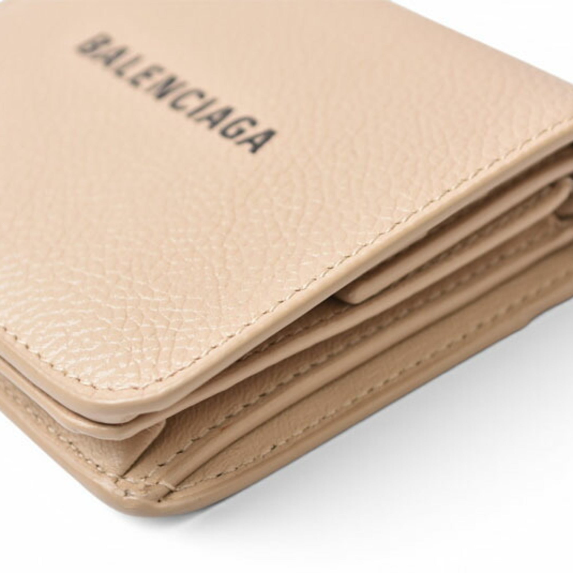 Balenciaga Light Beige Leather Wallet (Bi-Fold) (Pre-Owned)