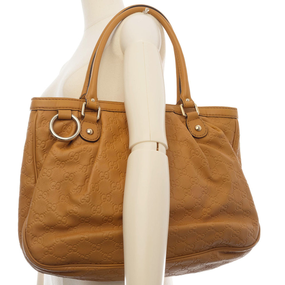 Gucci Brown Leather Handbag (Pre-Owned)