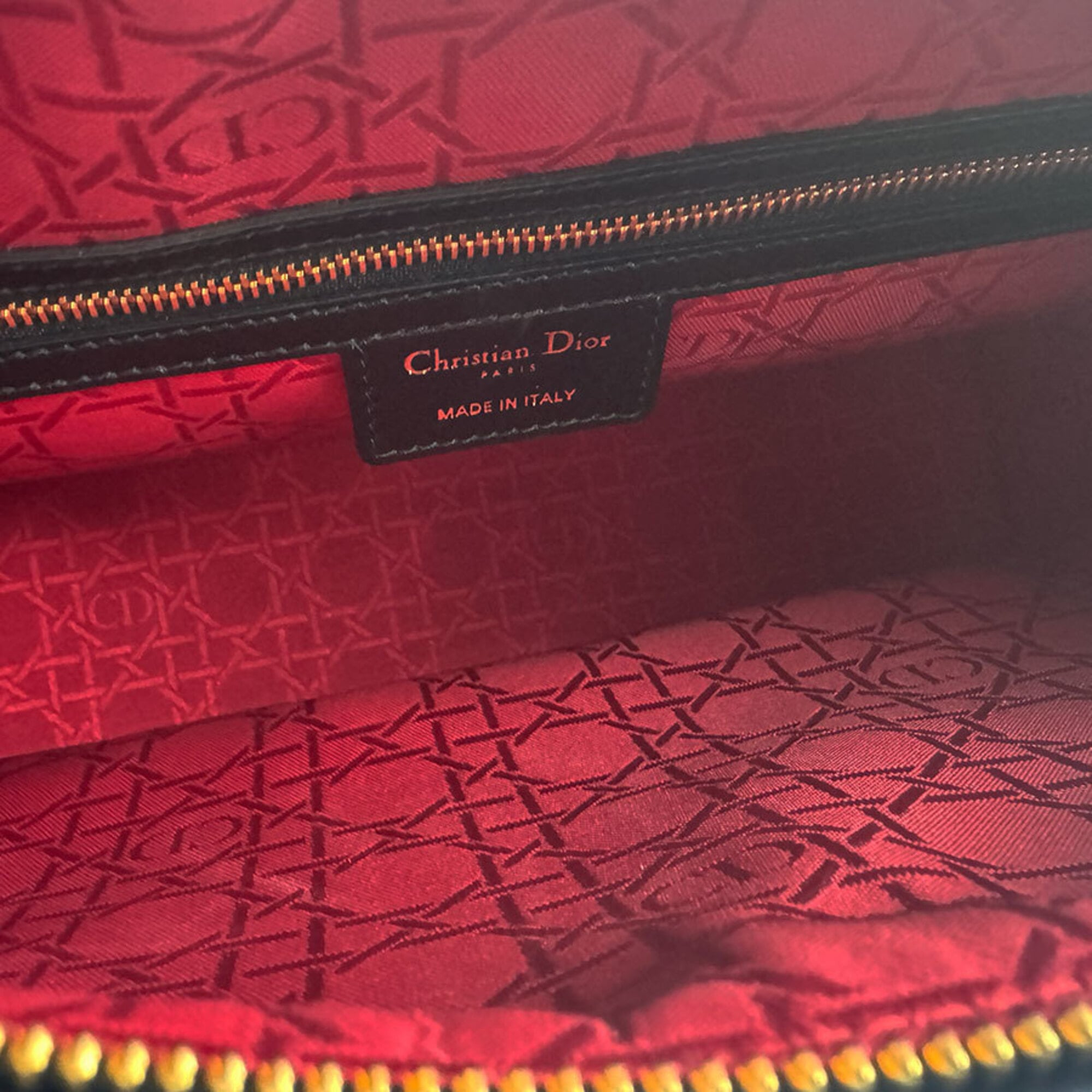 Christian Dior Black Leather Handbag Shoulder Bag (Pre-Owned)